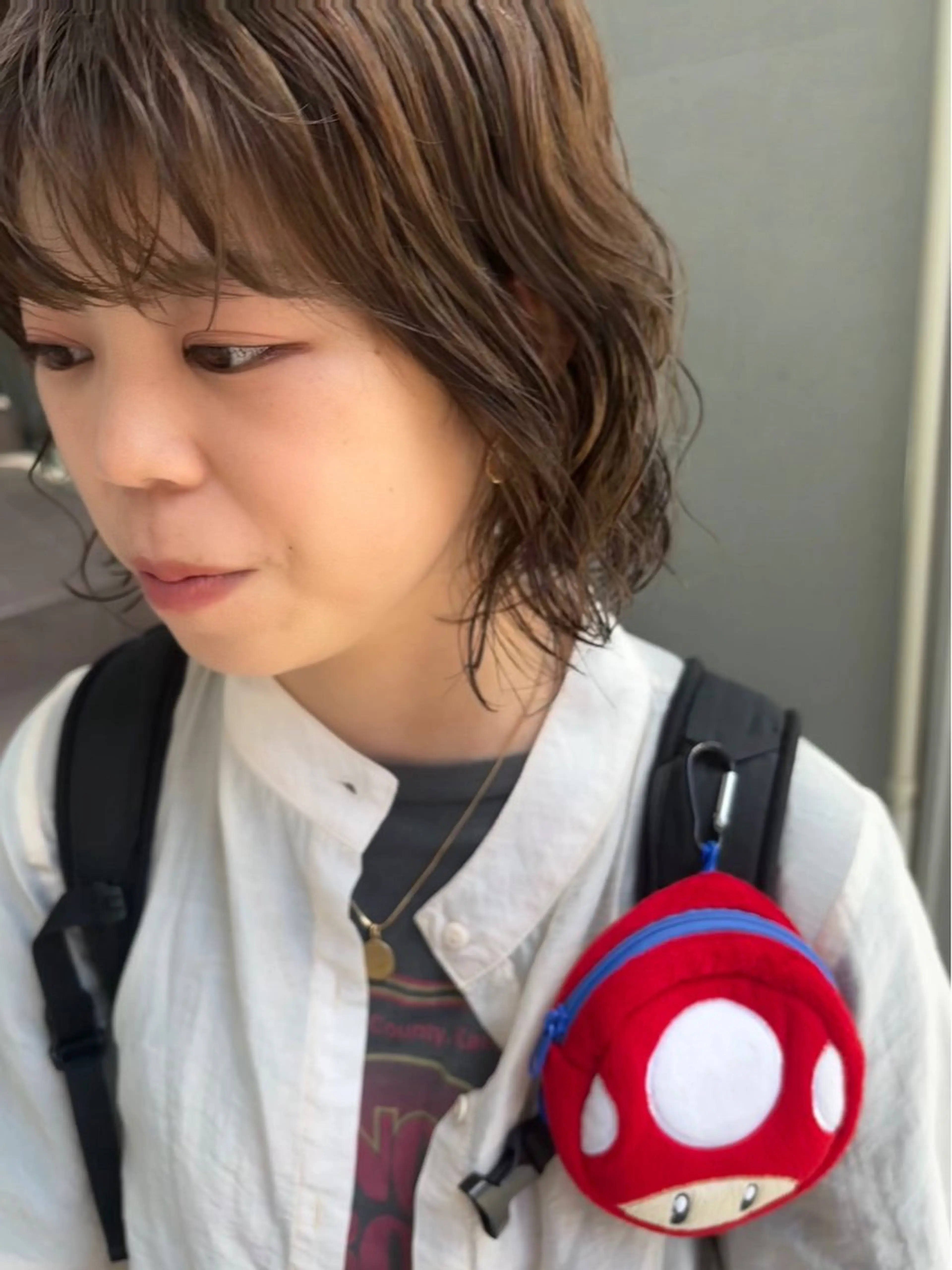 カラー パーマ 池田理紗/ bob/メンズカットのヘアスタイル