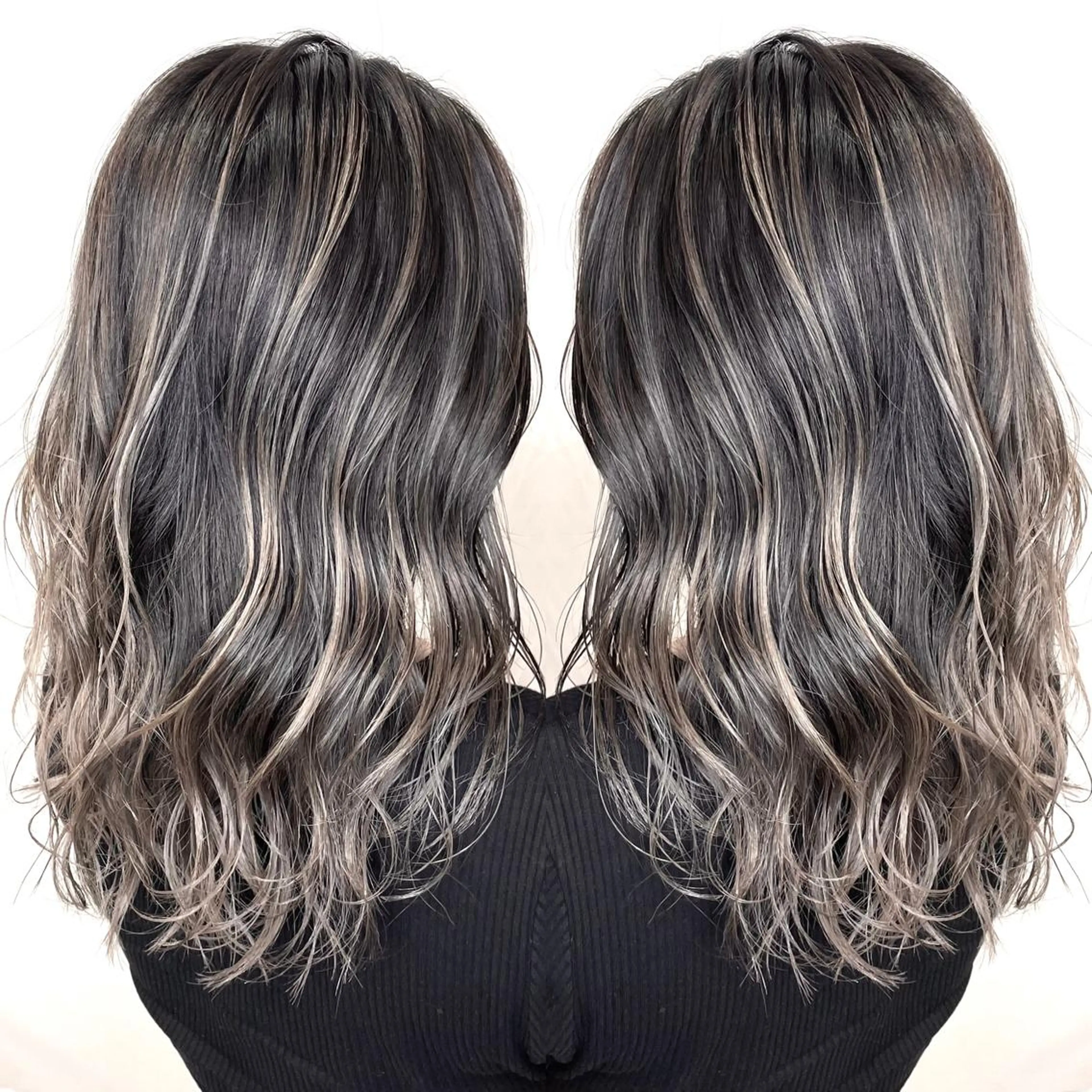 セミロング カラー カット ヘアカラー トリートメント 縮毛/レイヤー 韓国/橋口のヘアスタイル