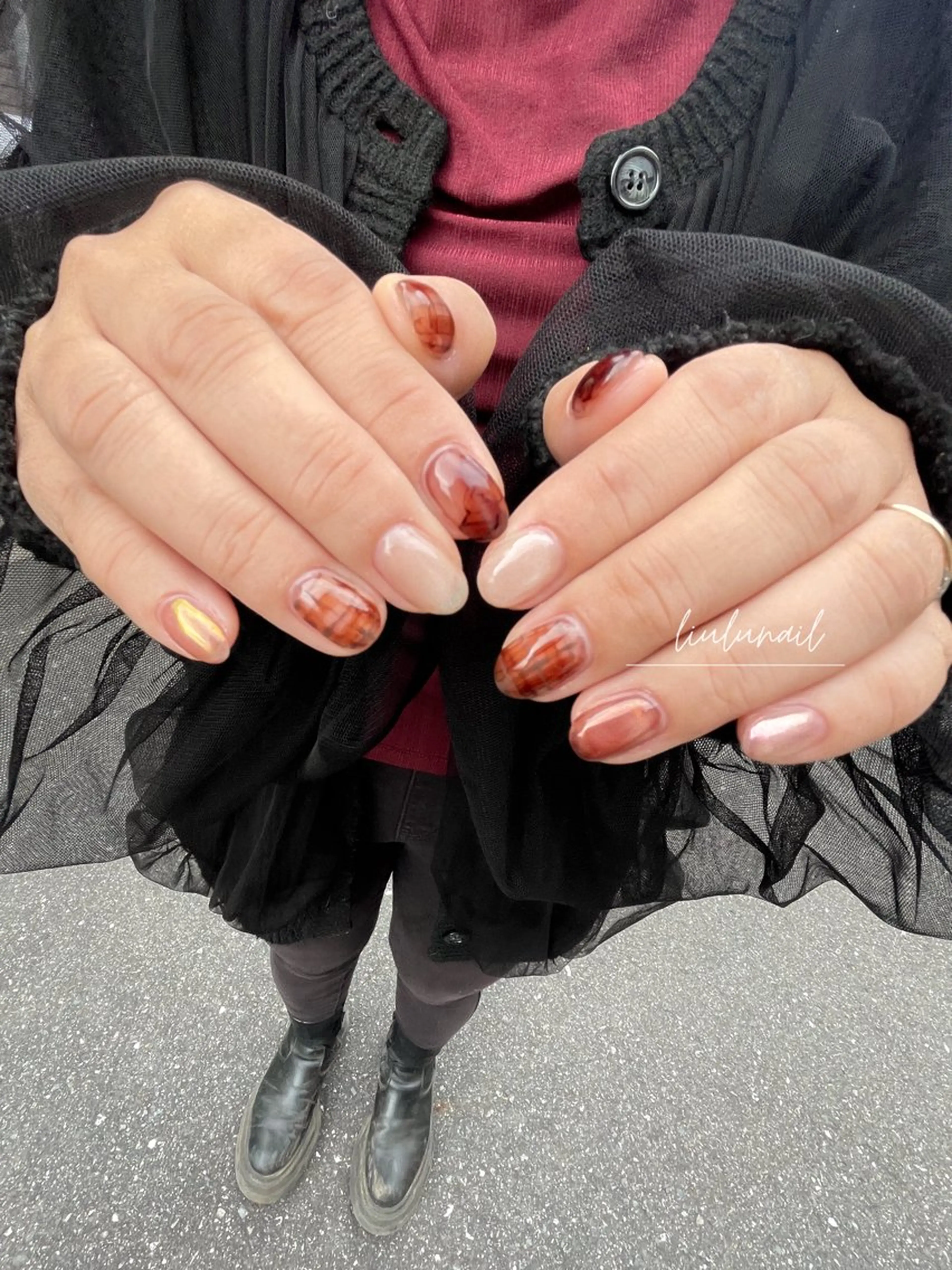 ネイル 持ち込み ハンドネイル liulu nailのネイルデザイン