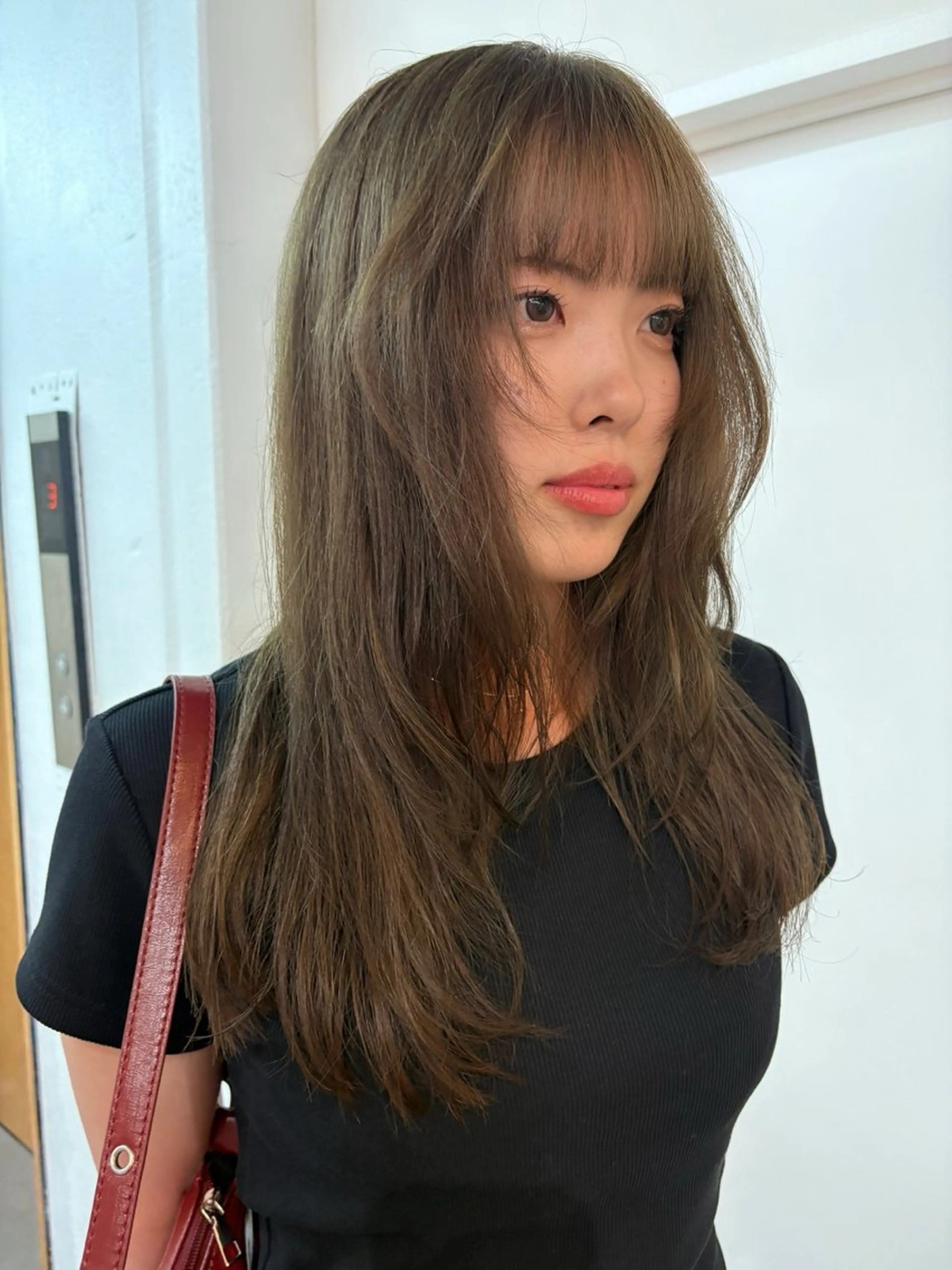 セミロング カラー ブリーチ ブリーチなしカラー ichika/福岡 /透明感カラー🤎のヘアスタイル