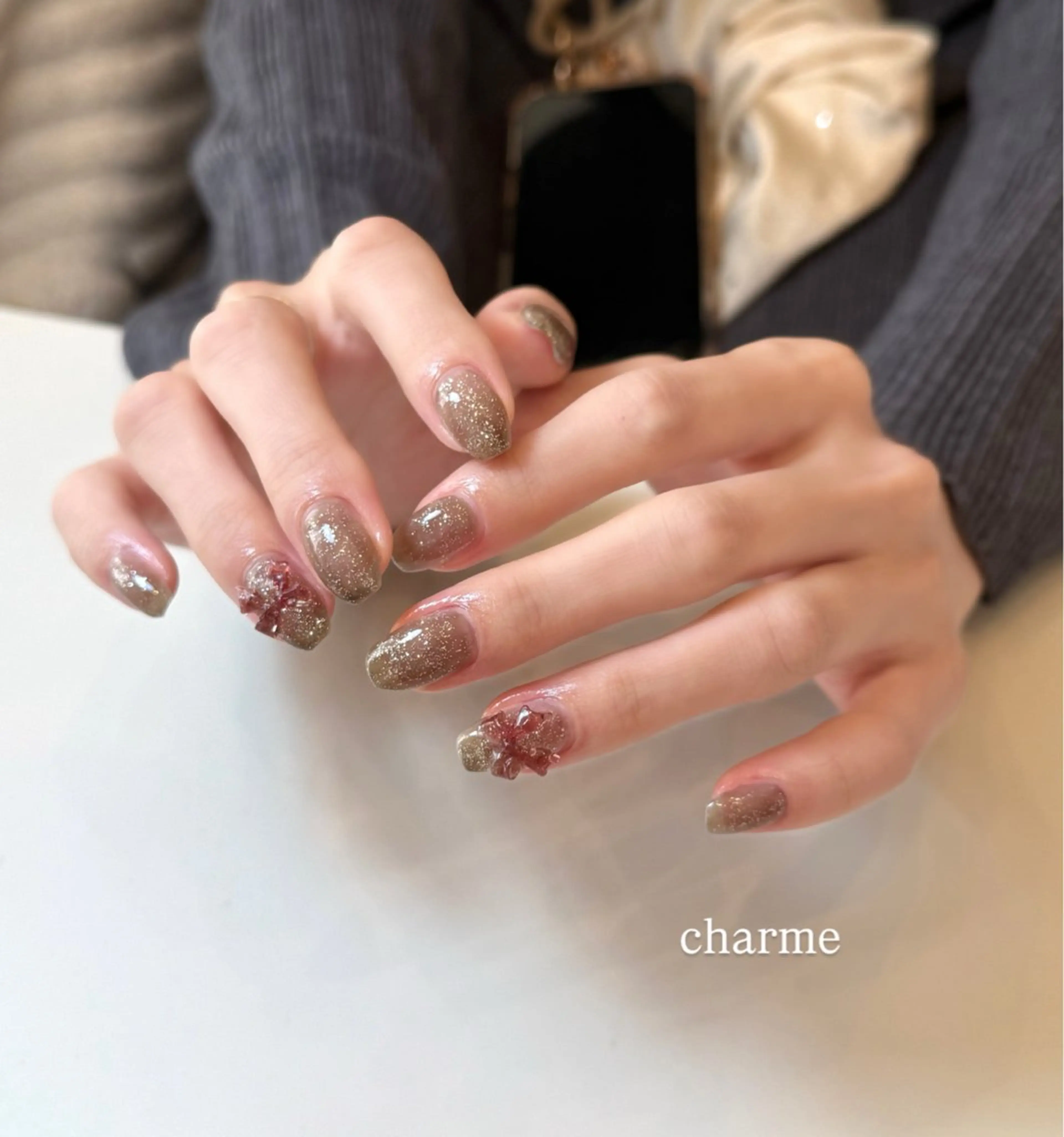 ネイル ハンドネイル フットネイル nailsalon charmeのネイルデザイン