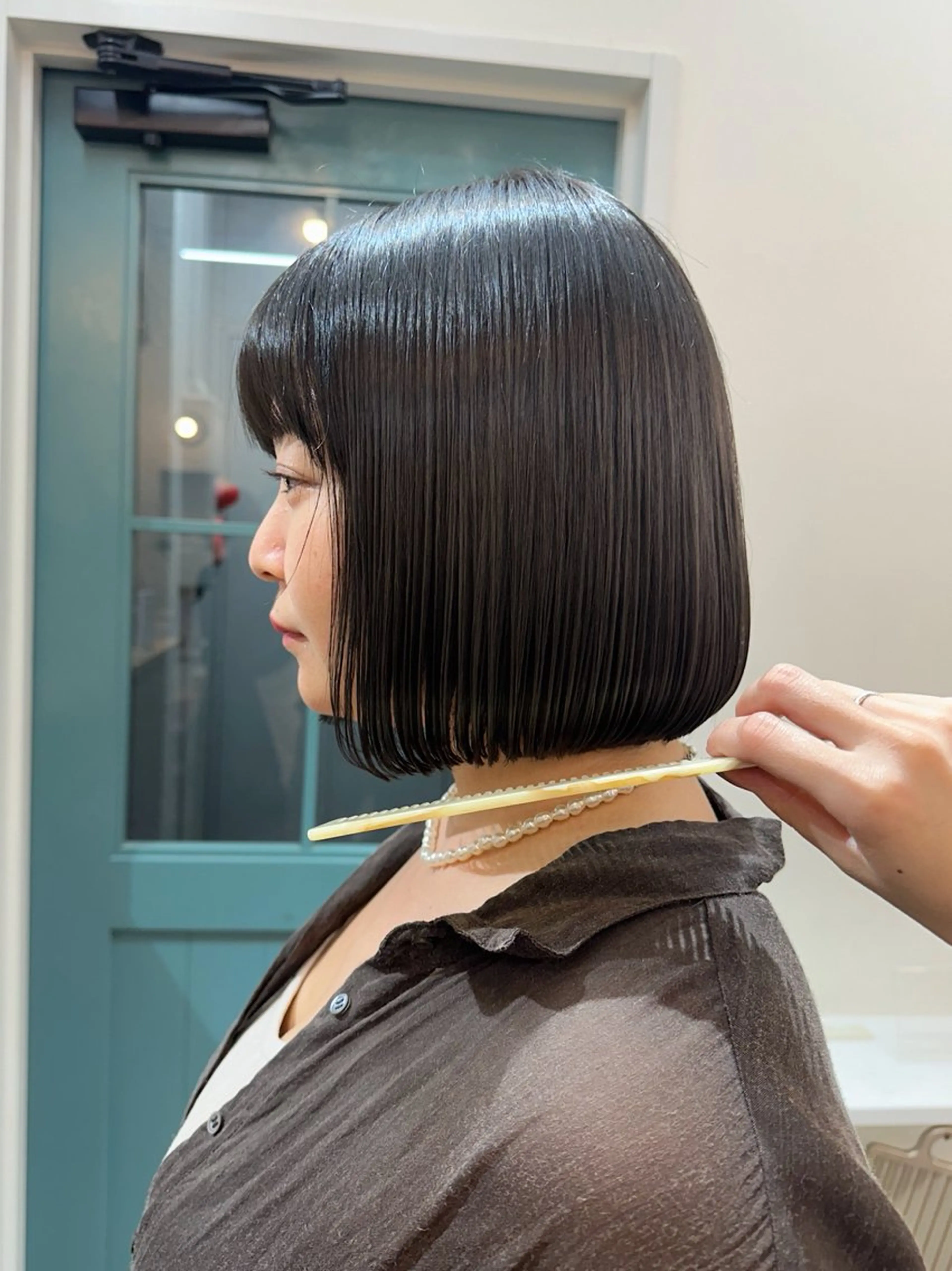 ショート カラー レイヤー/顔周り /いいぬまみかのヘアスタイル