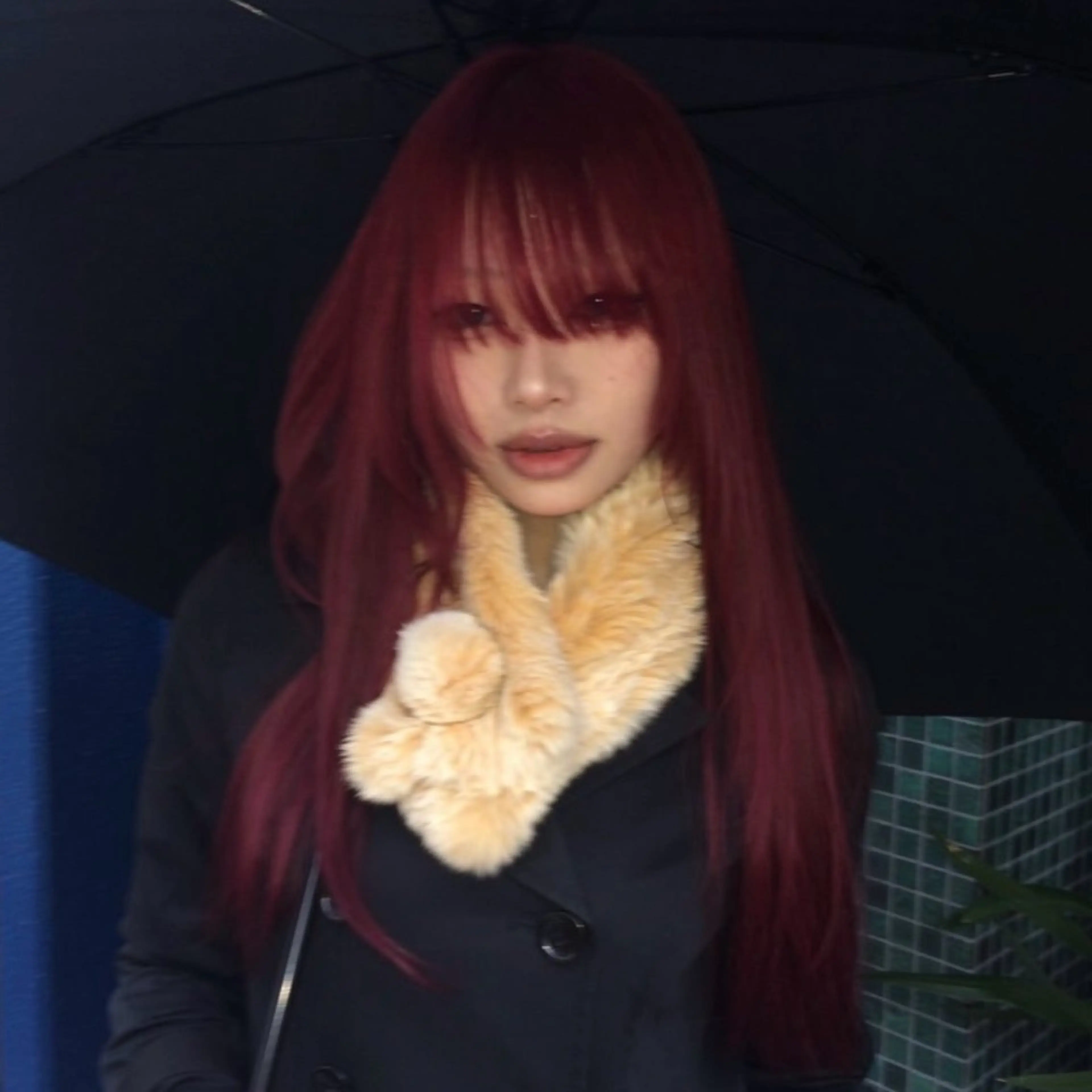 ロング ヘアカラー にちか /似合う個性派カラーのヘアスタイル