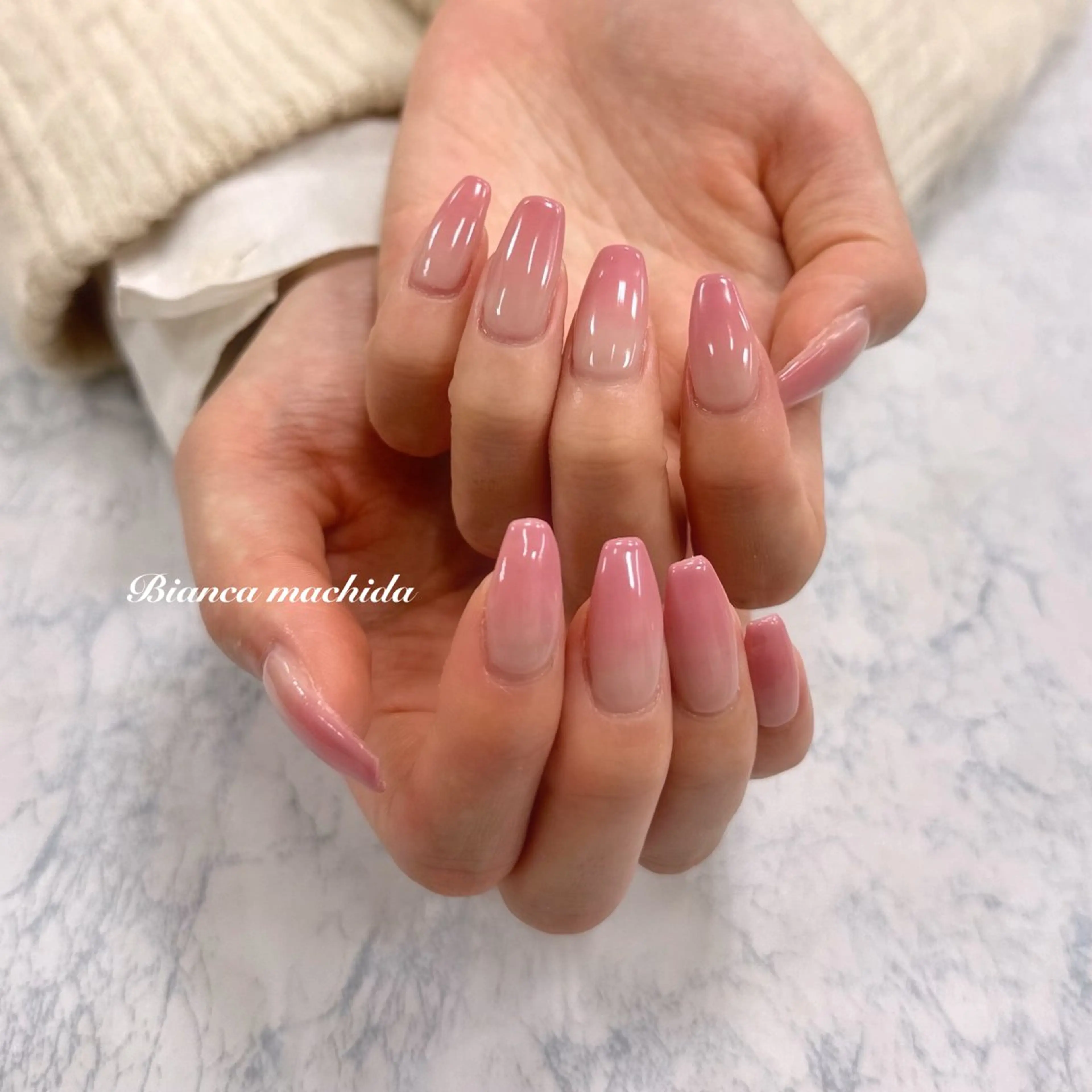 ネイル ハンドネイル BIANCA 🖤 NISHIMURAのネイルデザイン