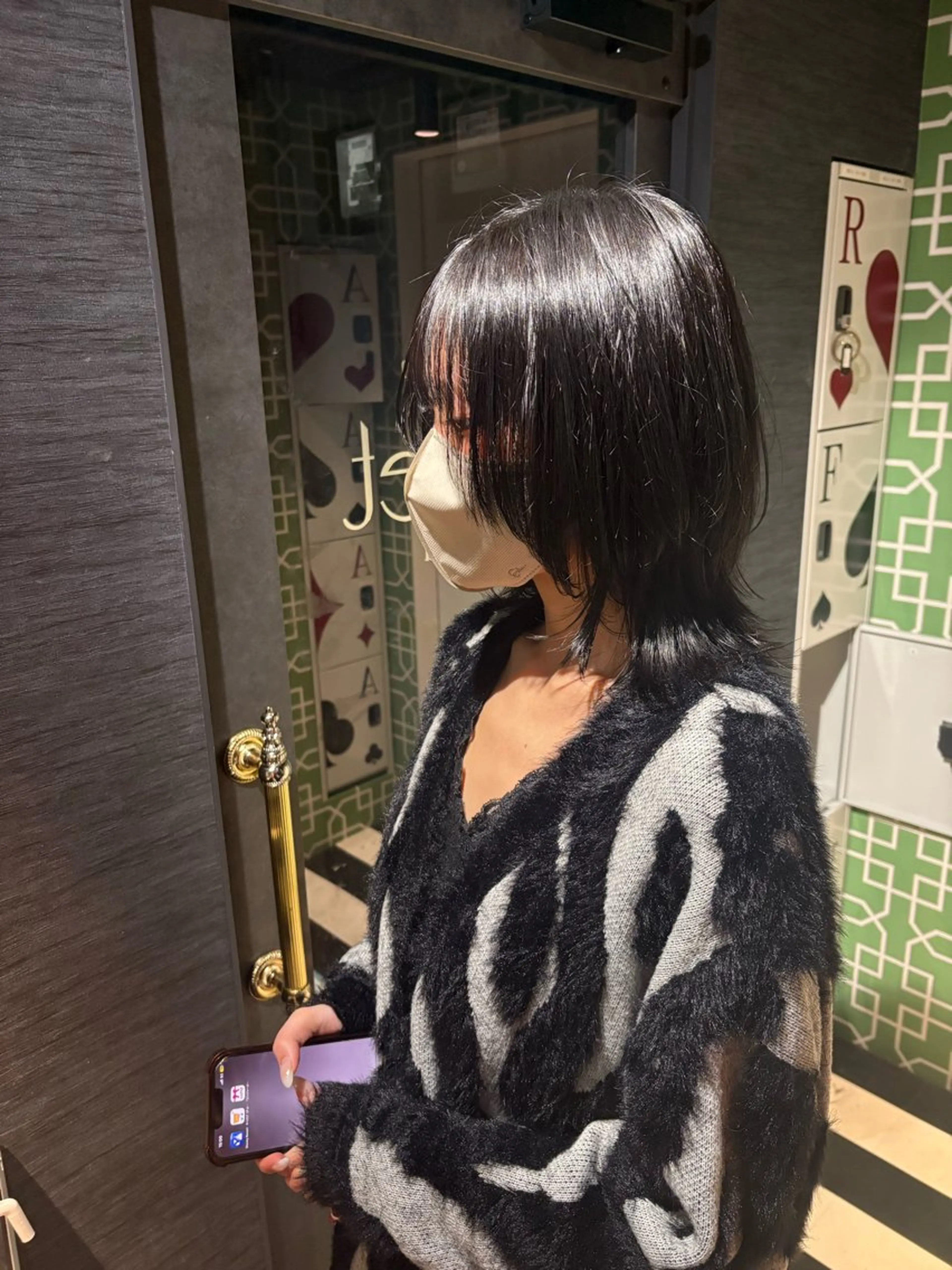 レディースカット【ボブ】19時以降のみのモデルメニュー5センチ以上カットの写真