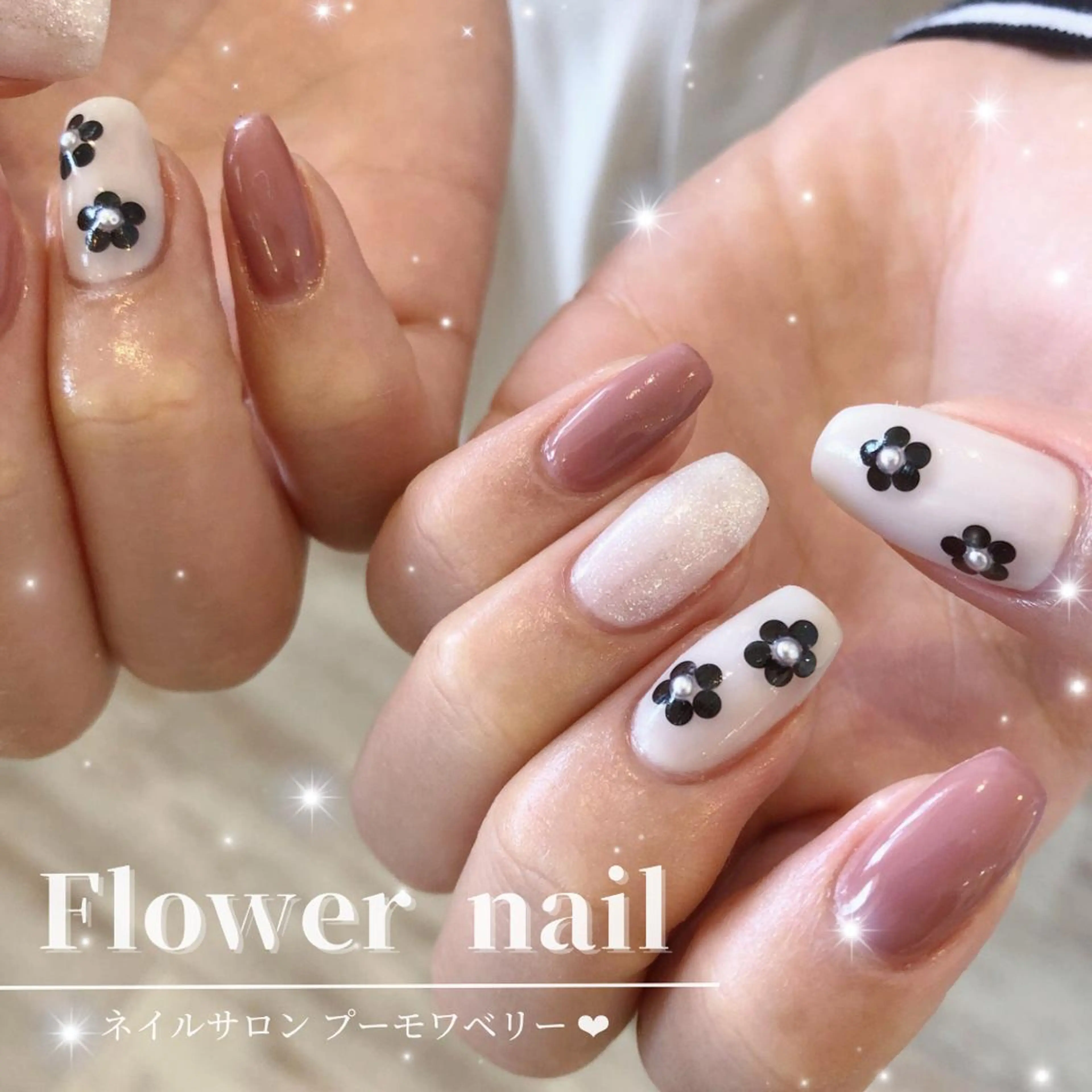 ネイル ハンドネイル 【岐阜💅🏻】 オトナ可愛い🤍🪄のネイルデザイン