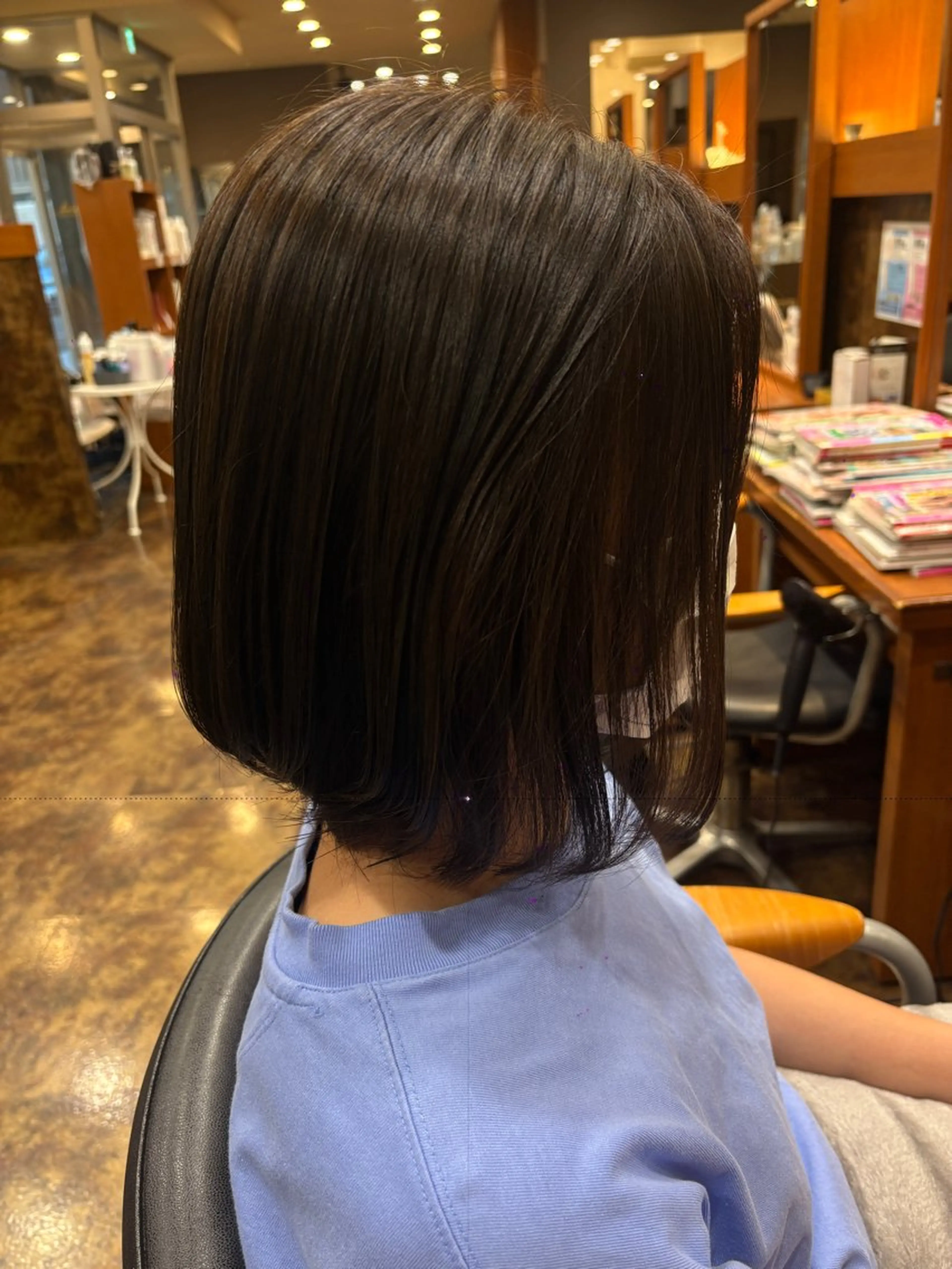 ミディアム 落合 ちりのヘアスタイル