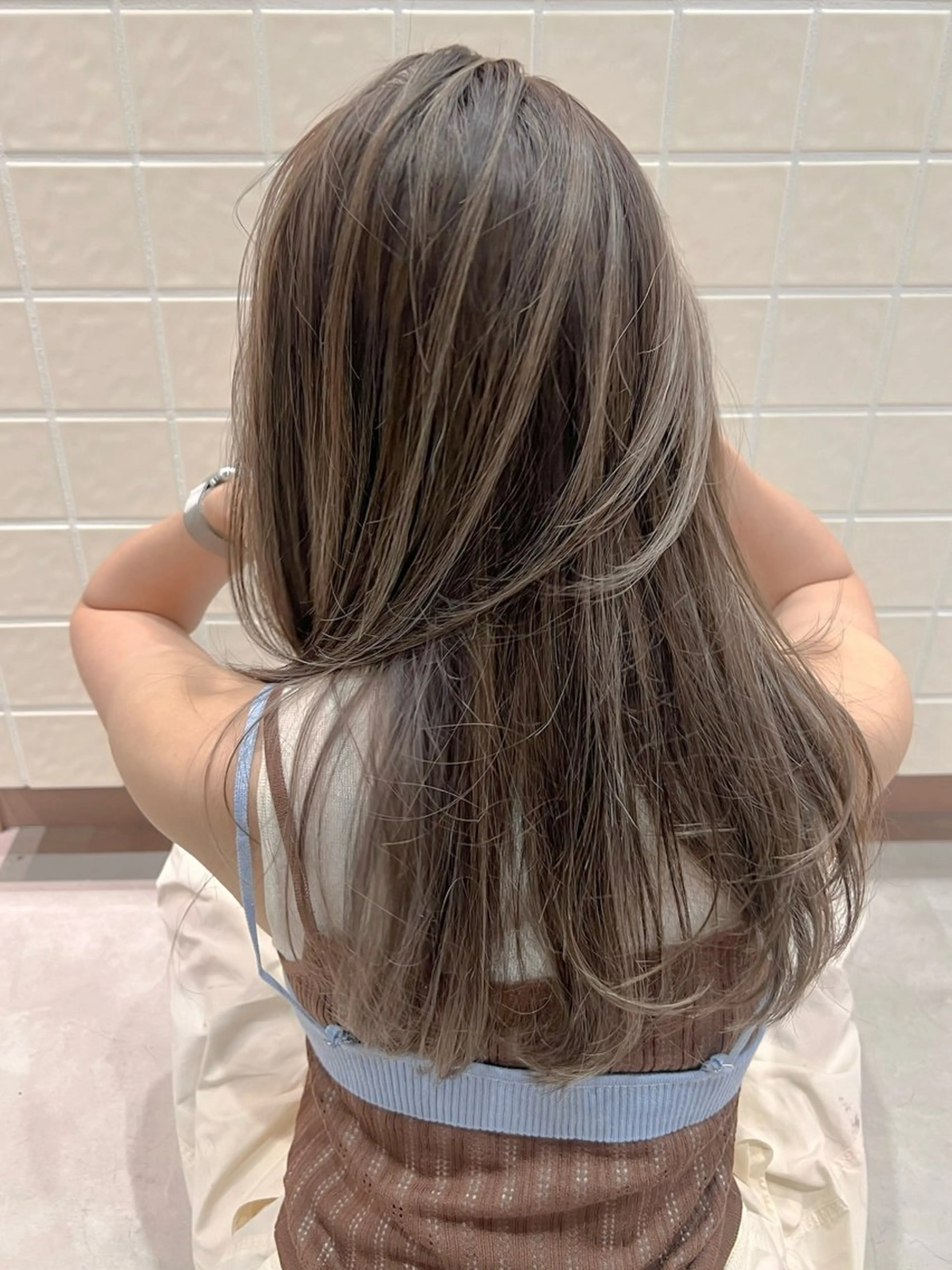 ロング カラー ハイライトカラー ハイライト レイヤーカット 髪質改善/縮毛/ボブ CHIHIROのヘアスタイル