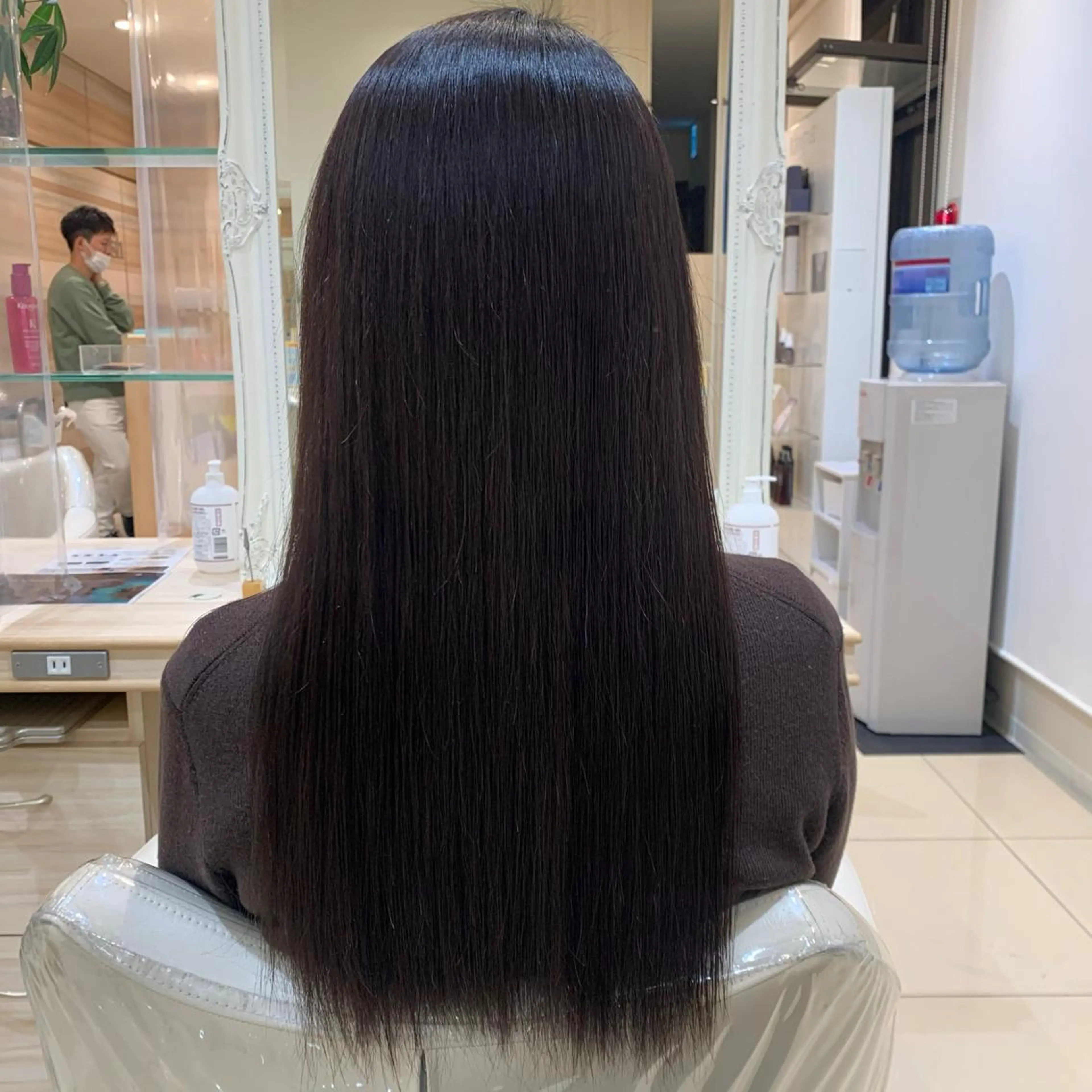 カラー パーマ 韓国風🌷✨ 守屋紗希のヘアスタイル