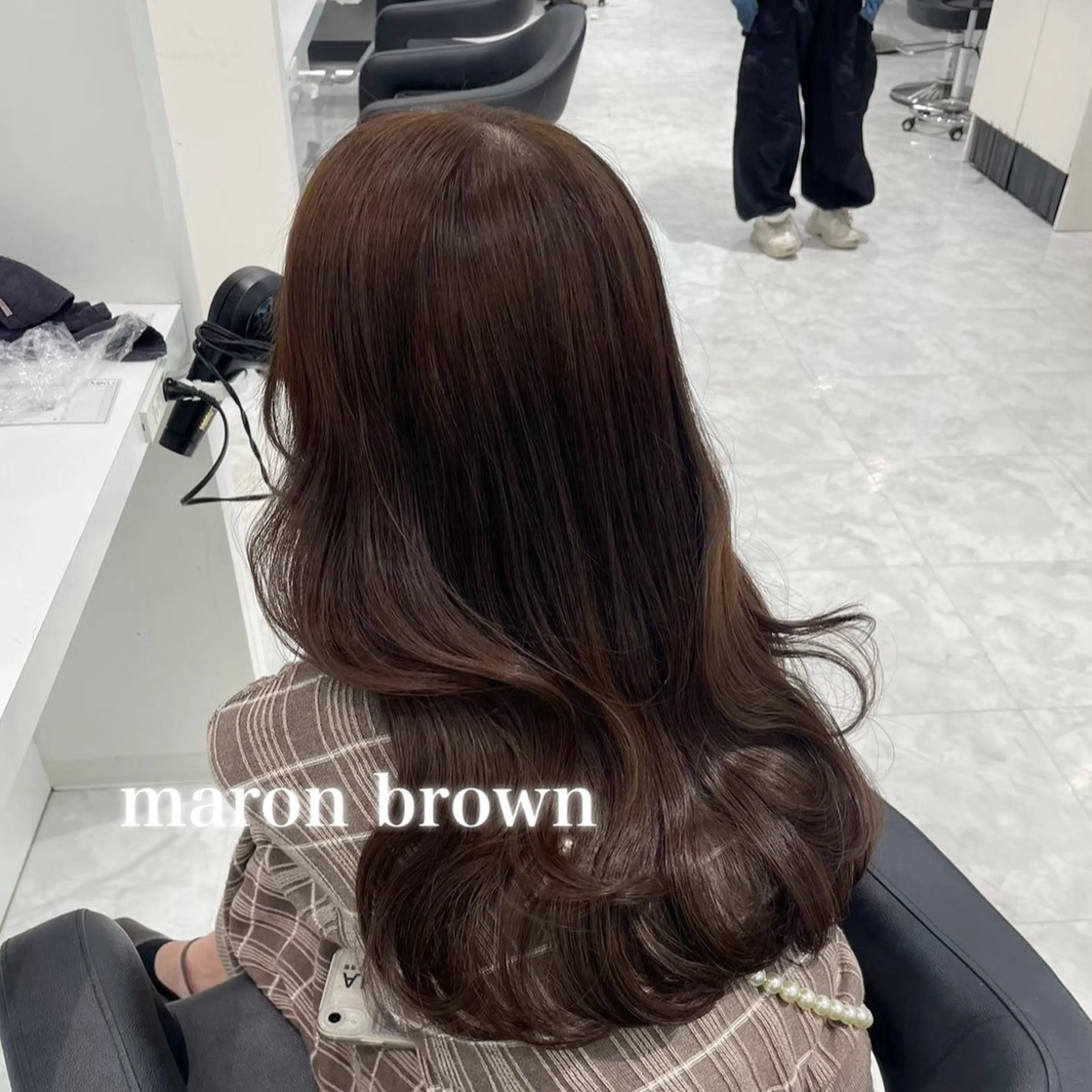 カラー 🤍ブリーチなし ブラウンhimi🤍のヘアスタイル