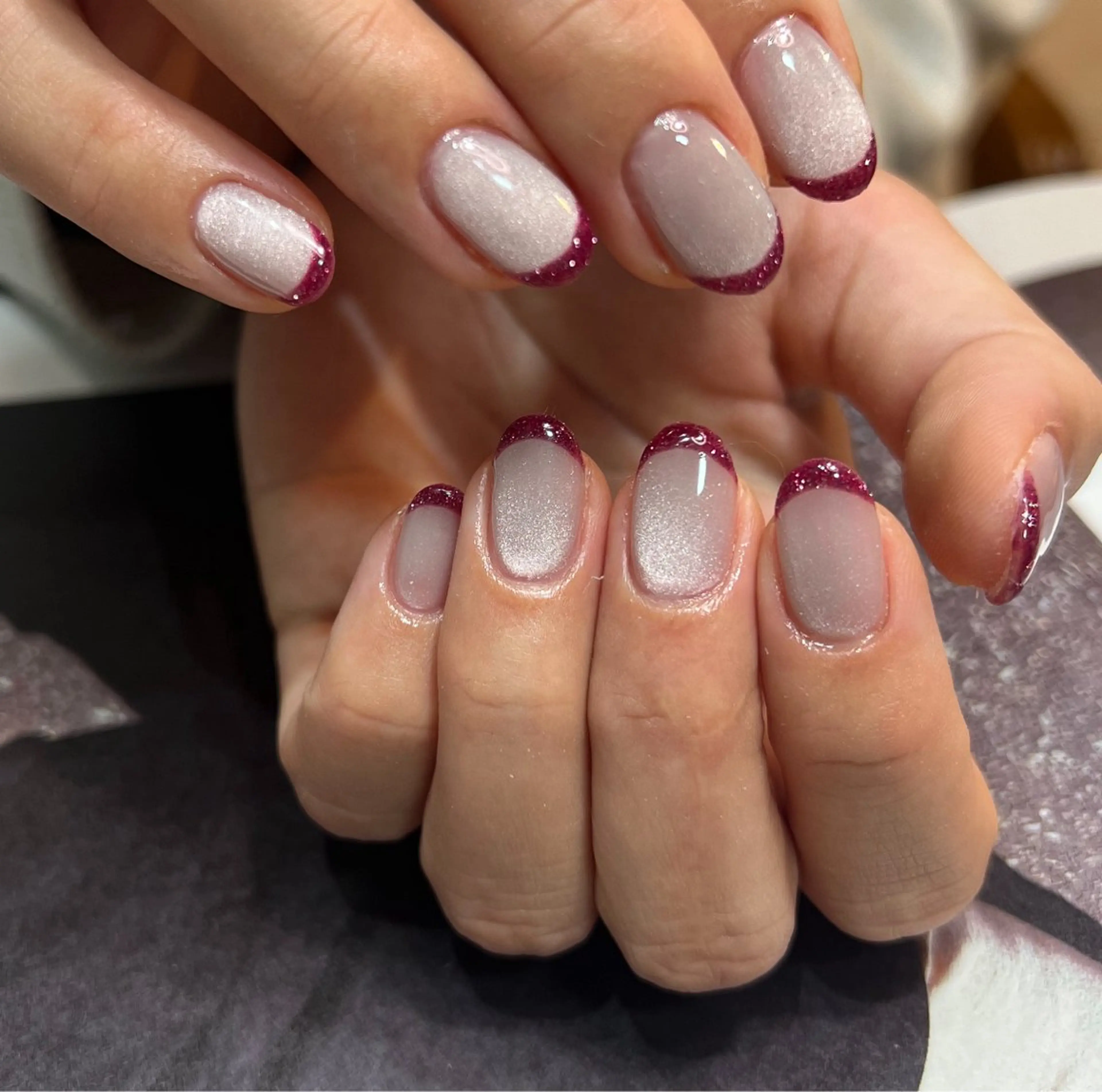 ＊ハンドネイル＊ジェルカラーグラデーションorフレンチ　¥8800※ベースカラーありの場合＋¥1320ご新規様オフ無料の写真