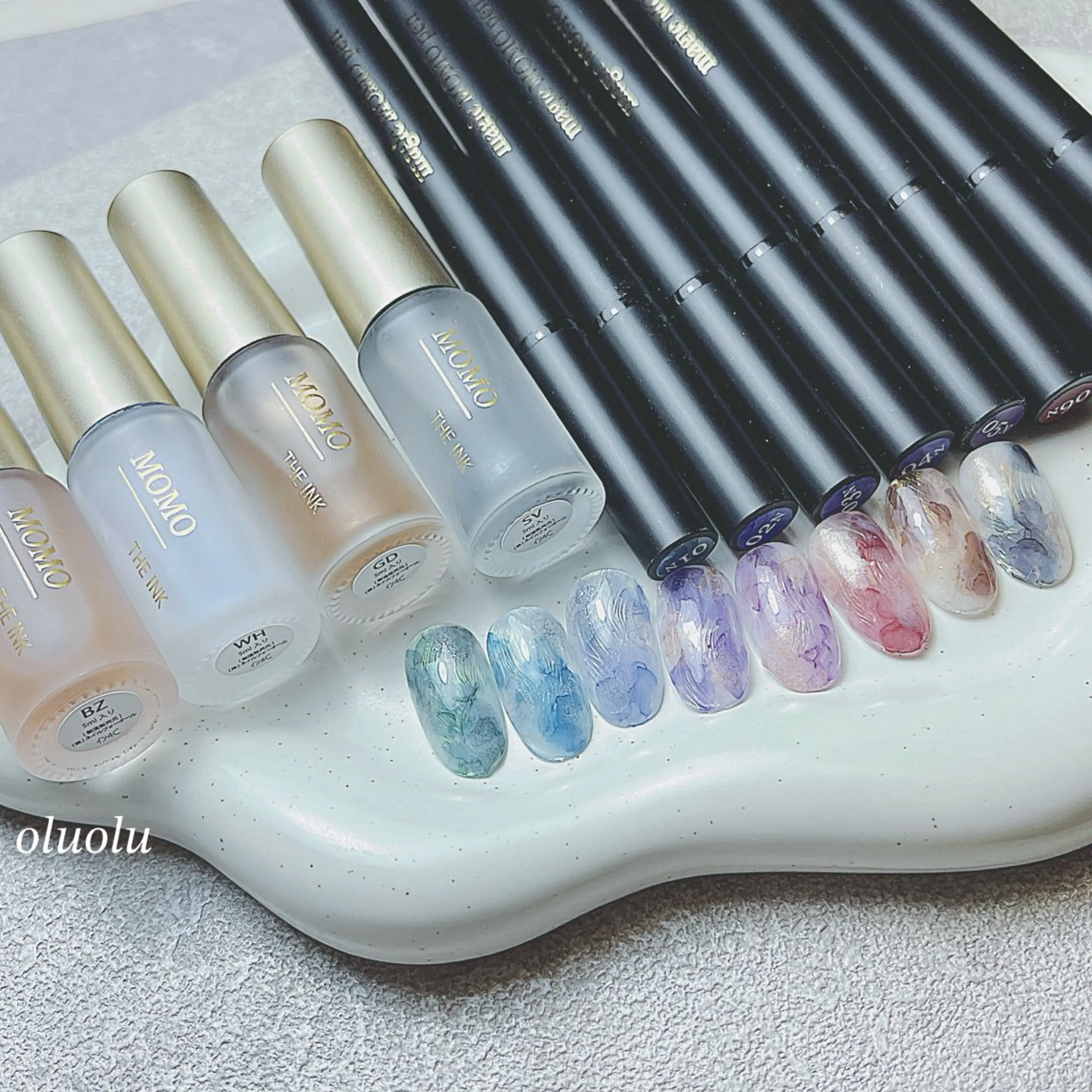 ネイル アートネイル フットネイル ニュアンスネイル ハンドネイル 大村 紬華のネイルデザイン