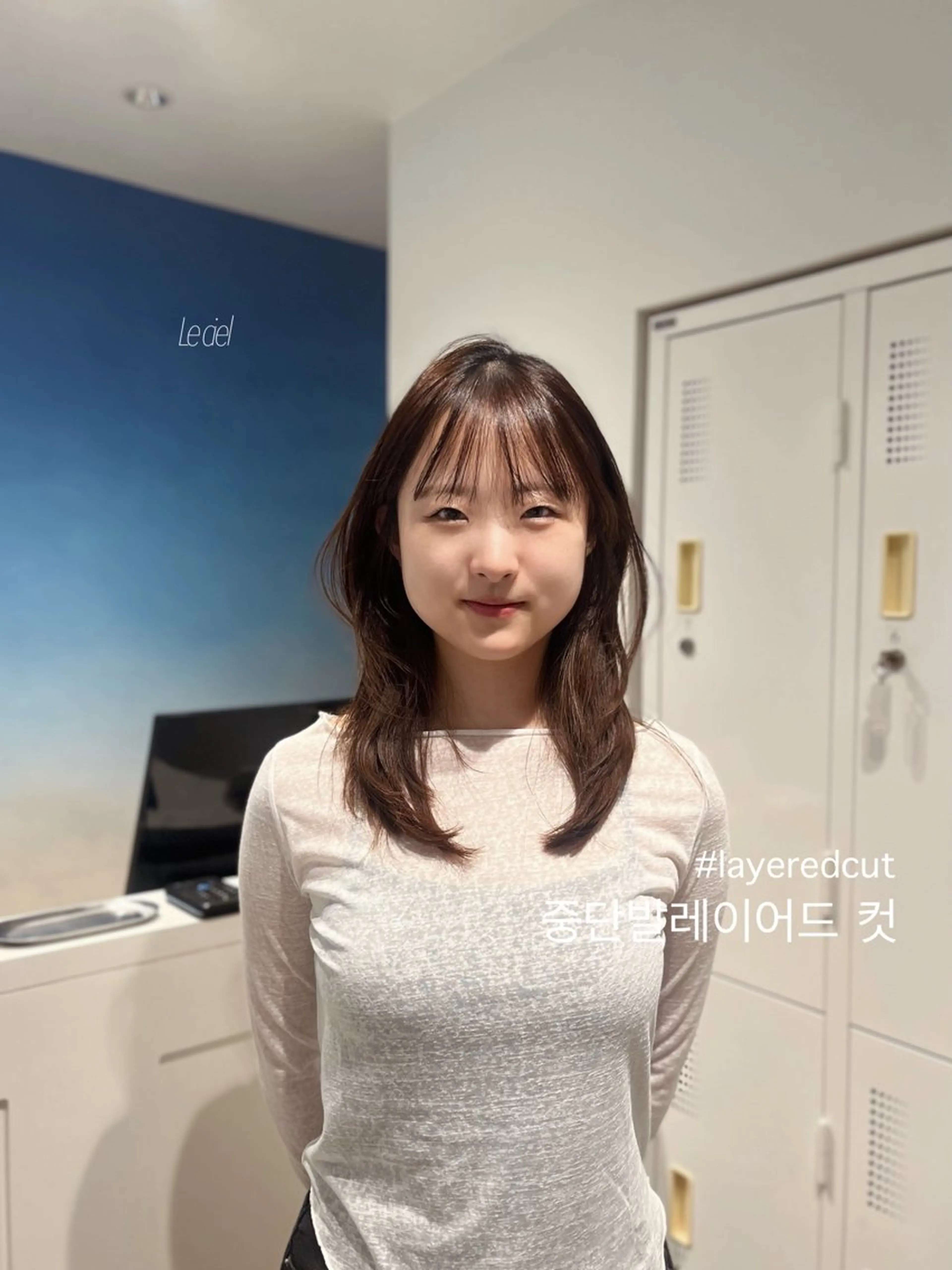 ミディアム カラー 梅田酸性縮毛矯正/ 韓国ヘア/ユナ🩰のヘアスタイル