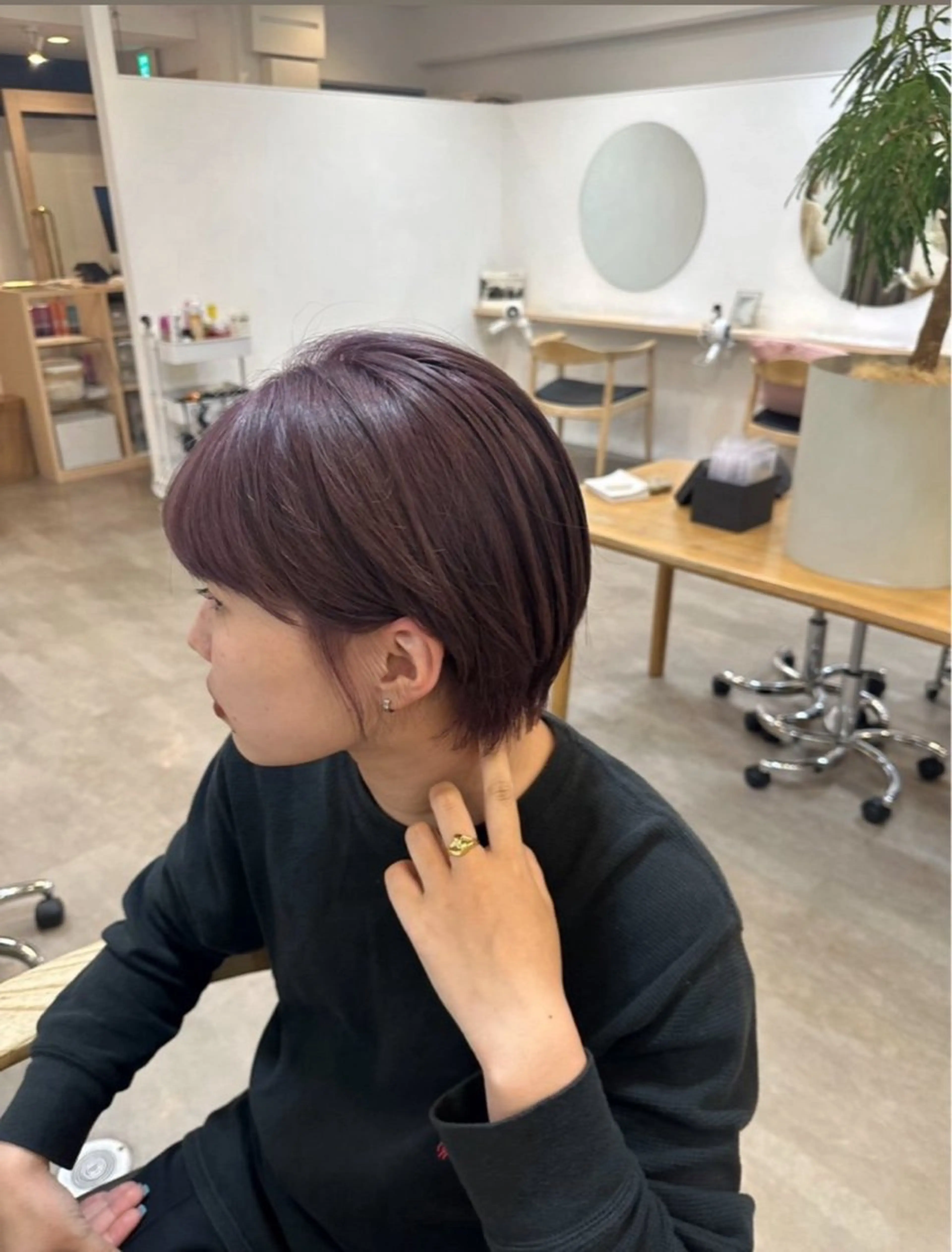 ショート ショートヘア オリーブ/ ナカミネアキナのヘアスタイル