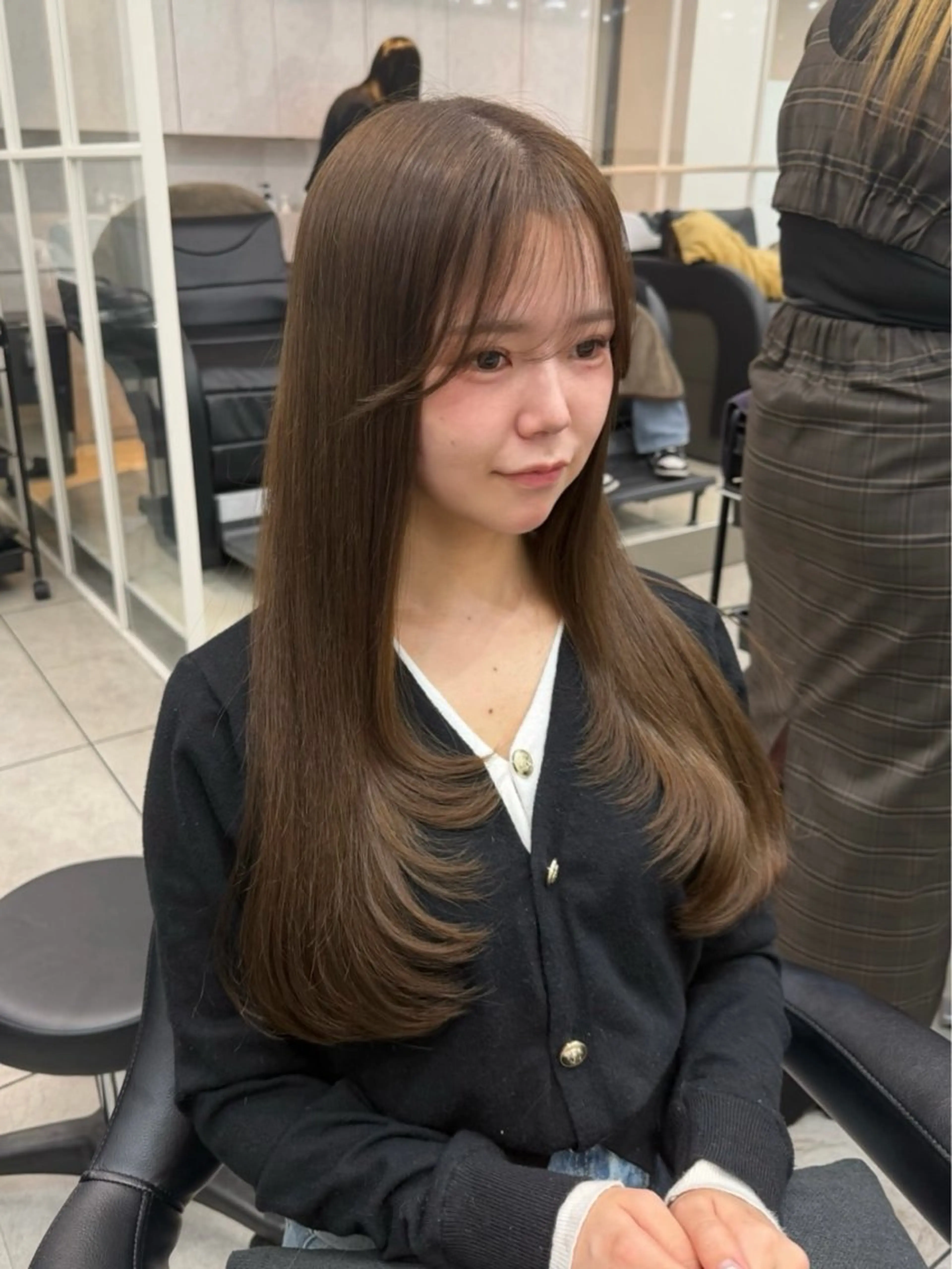 ロング カット 縮毛矯正 トリートメント 艶髪/縮毛矯正/ Core mikuaのヘアスタイル
