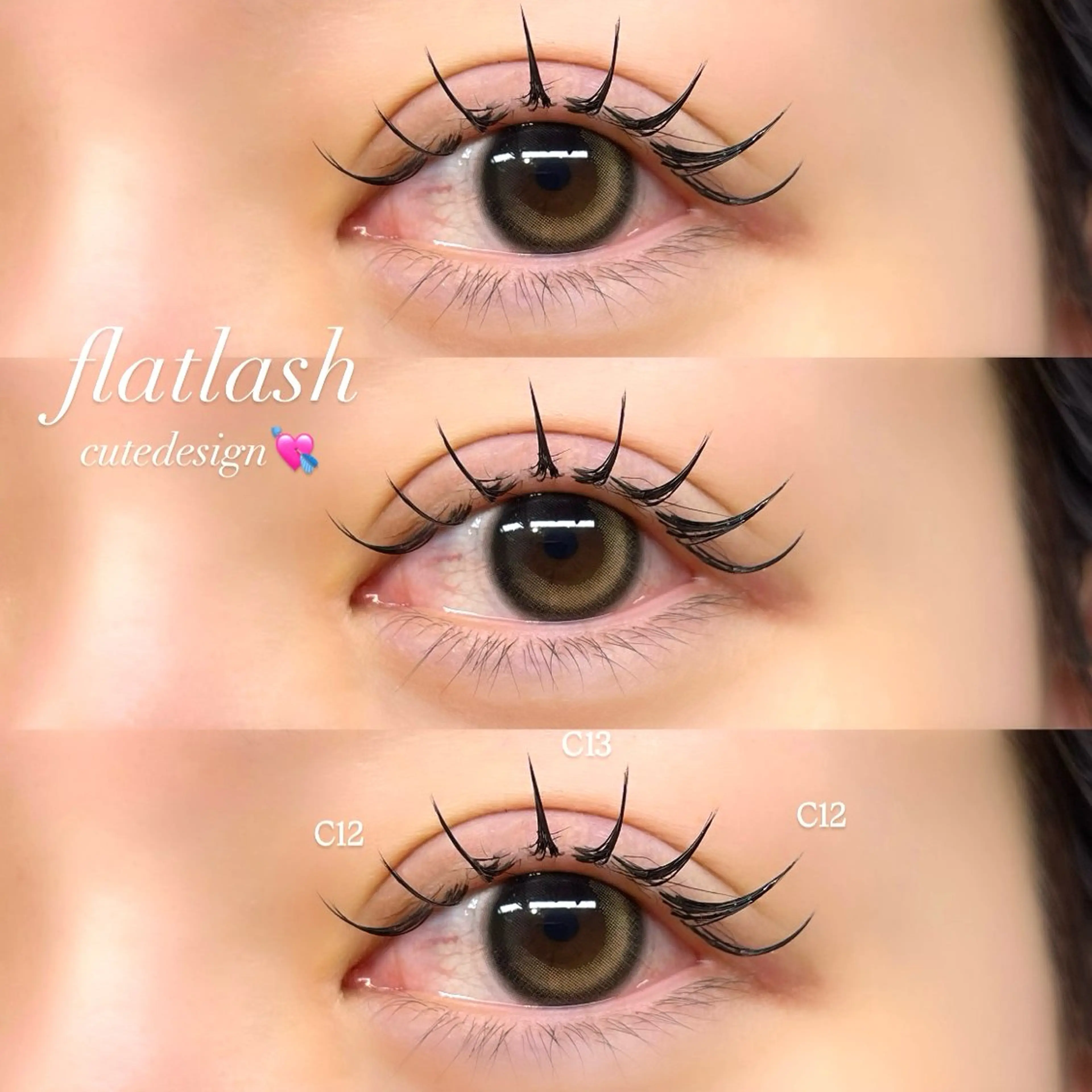 マツエク・マツパ マツエク Mell Yuuna ♡パリエク /束感のマツエク・マツパデザイン