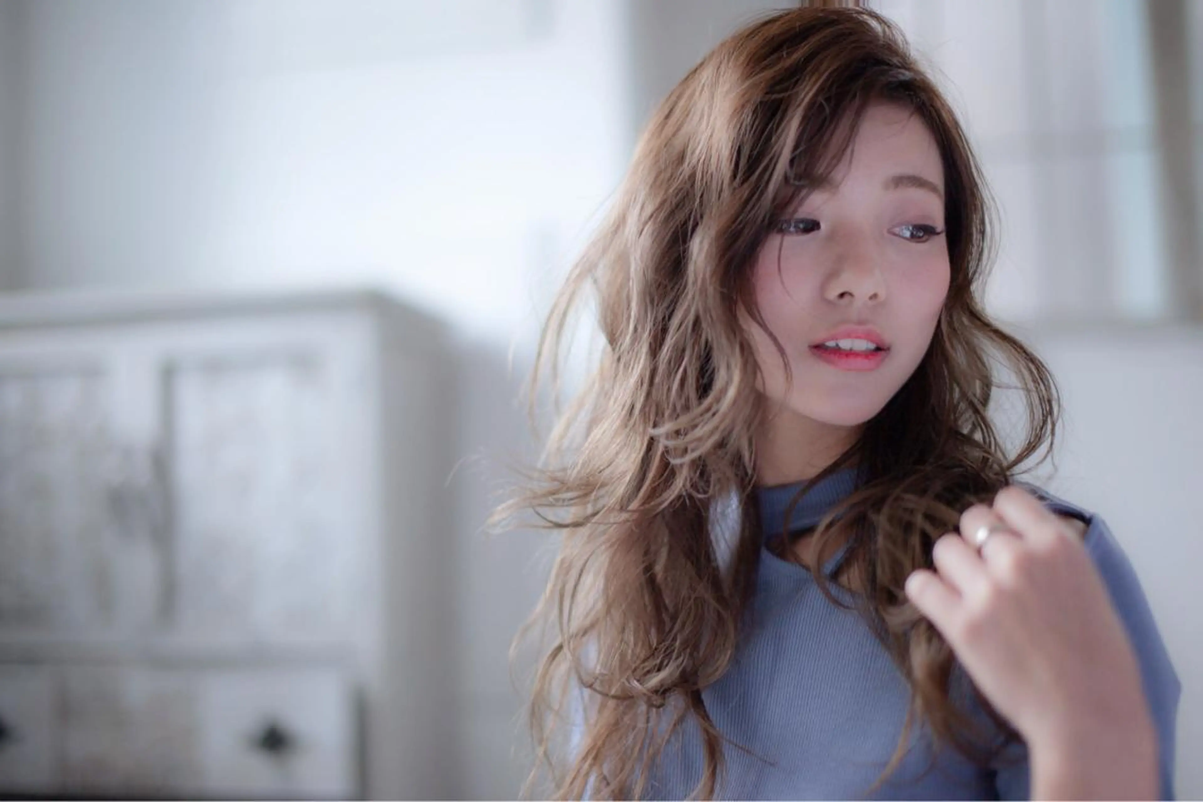 ロング ヘアカラー トリートメント ♡大人カワイイ hair♡徳井はやとのヘアスタイル