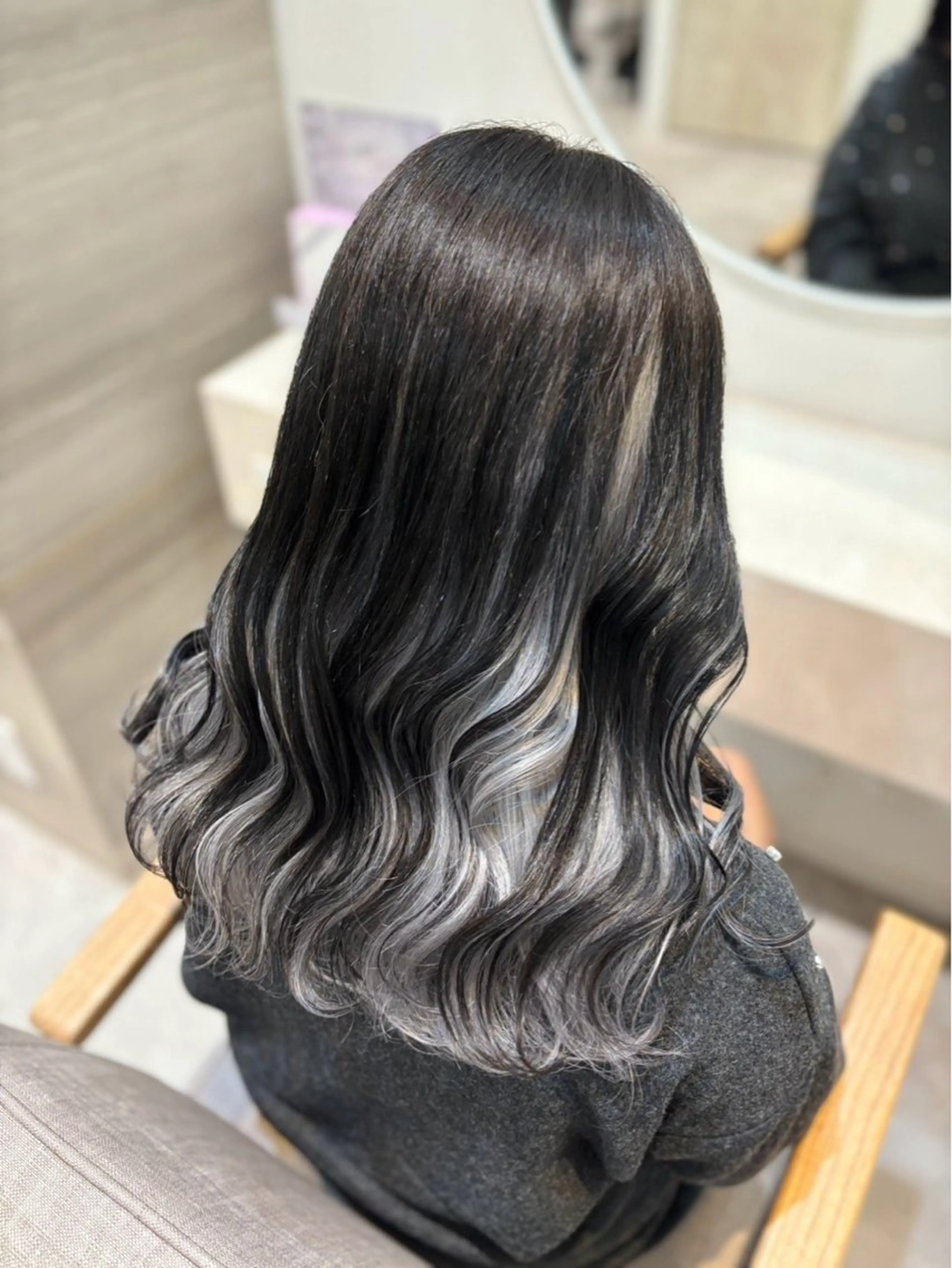 ロング カラー ヘアカラー 【メンズ特化】池袋 韓国スタイル飯塚のヘアスタイル