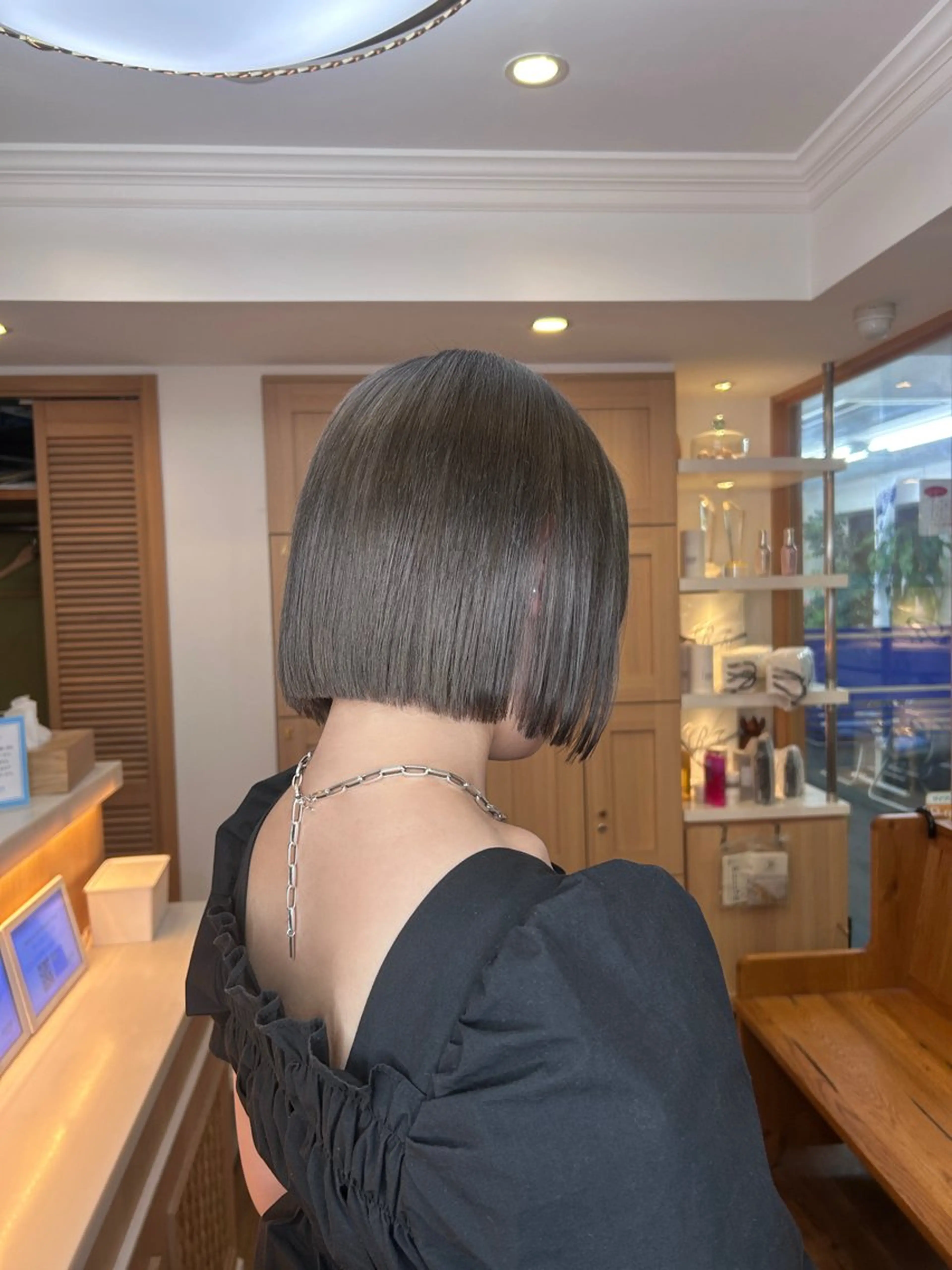 ショート 切りっぱなしボブ ボブ LUXBE江坂駅1分 /アンバーのヘアスタイル