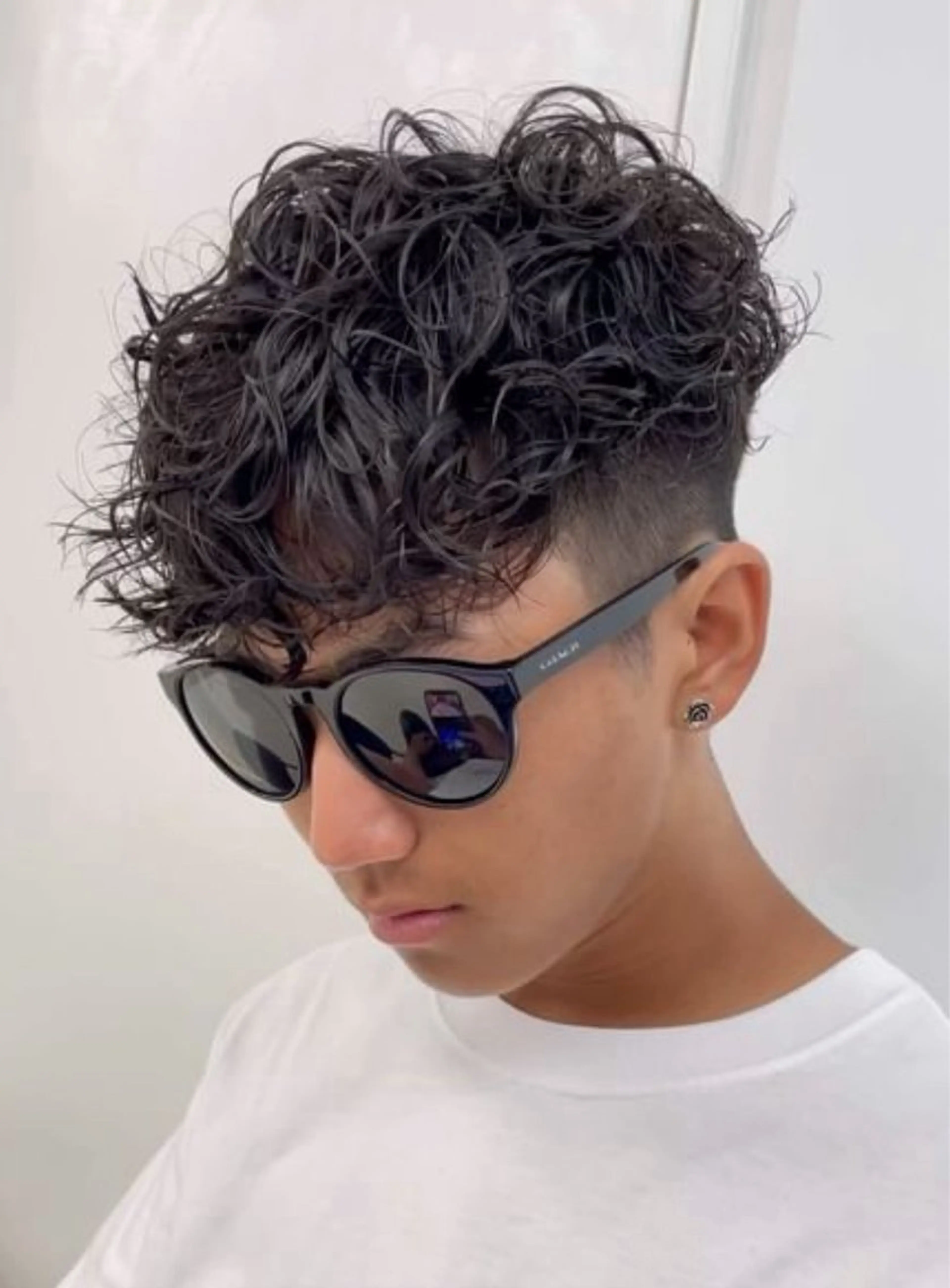 ショート カラー パーマ メンズ キッズ メンズパーマ 栄💗レイヤーカット ｜パーマ｜haruのヘアスタイル