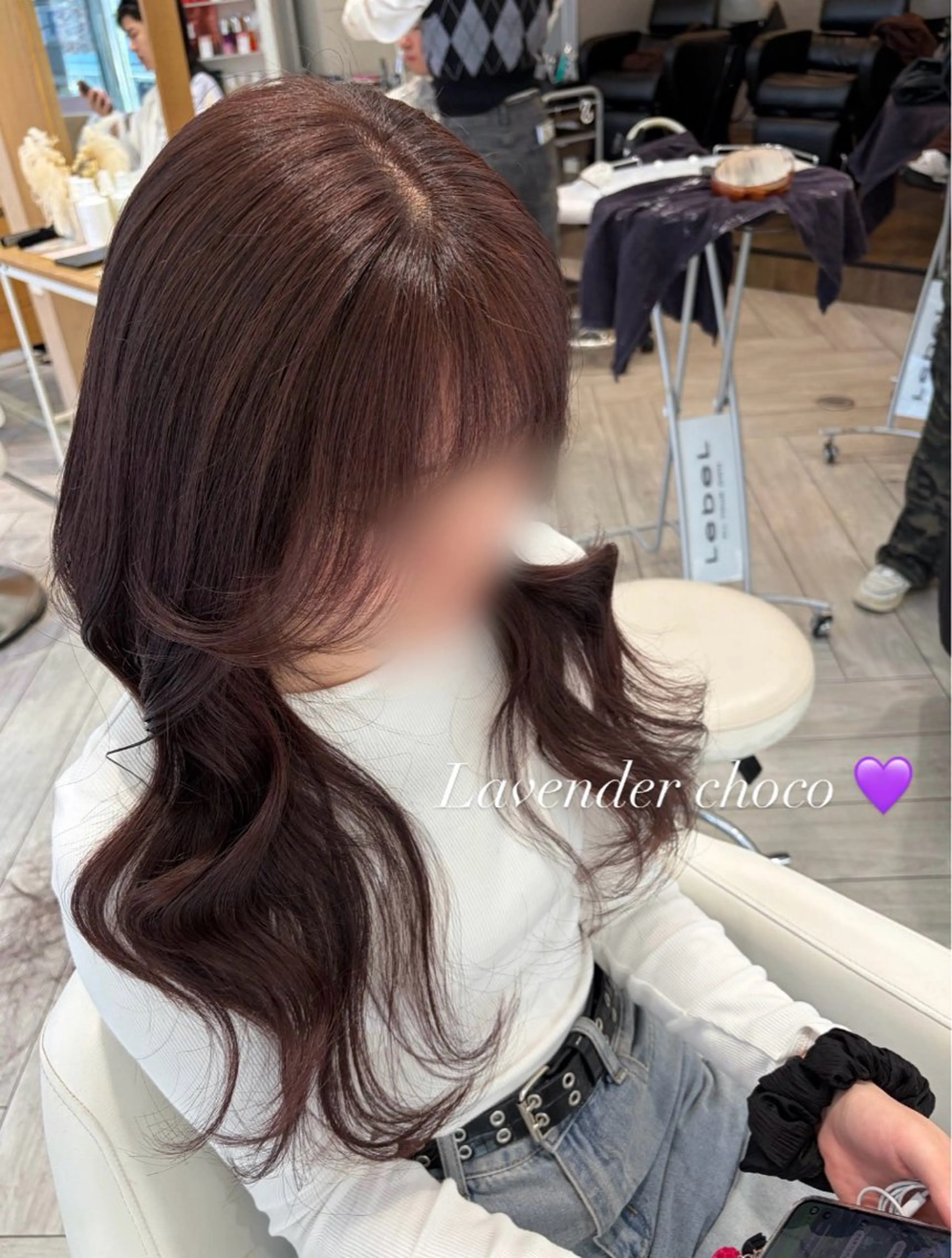 ロング ヘアカラー トリートメント 蓮池 愛海のヘアスタイル