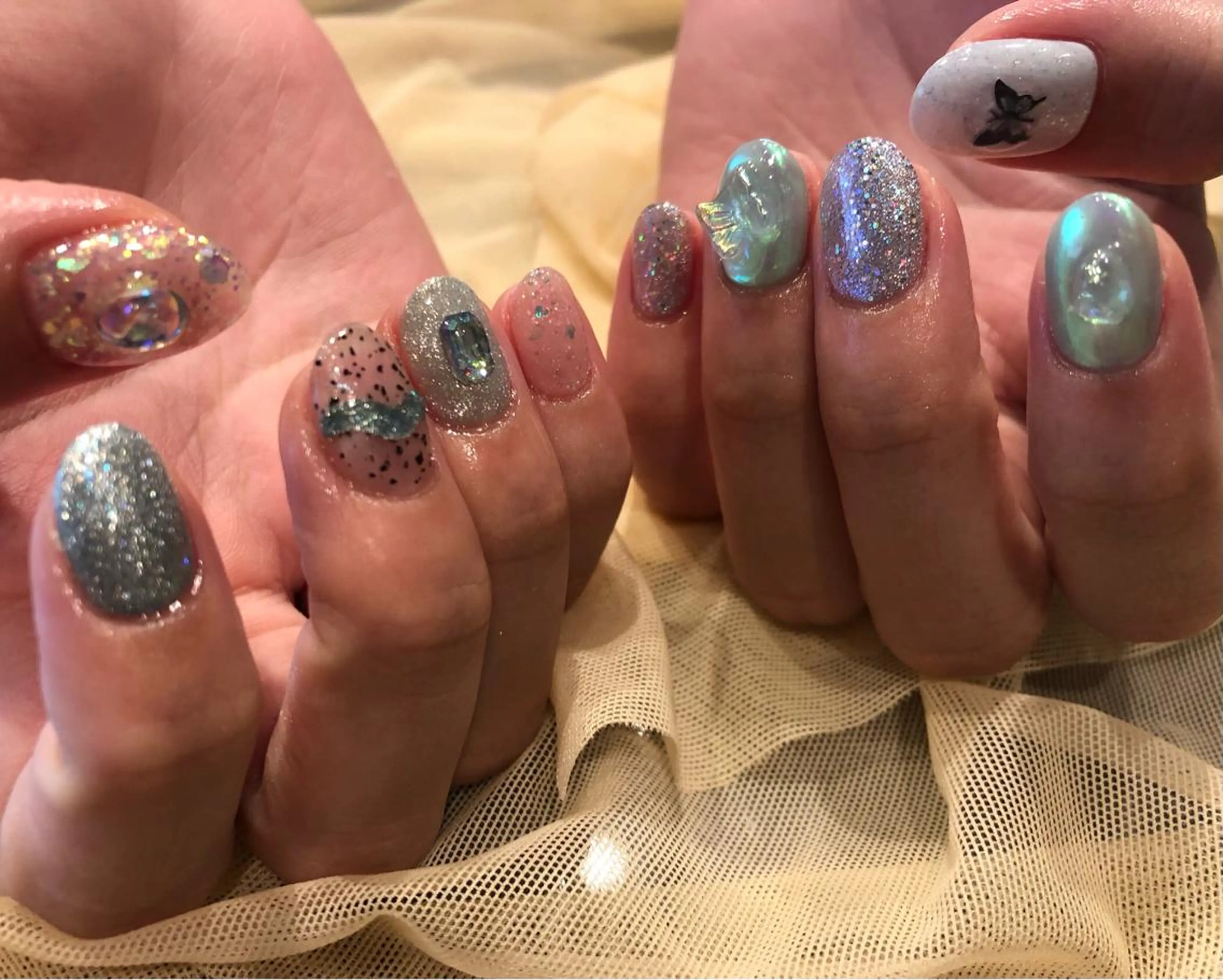 ネイル パラあり！フィルイン 美フォルムのネイルデザイン