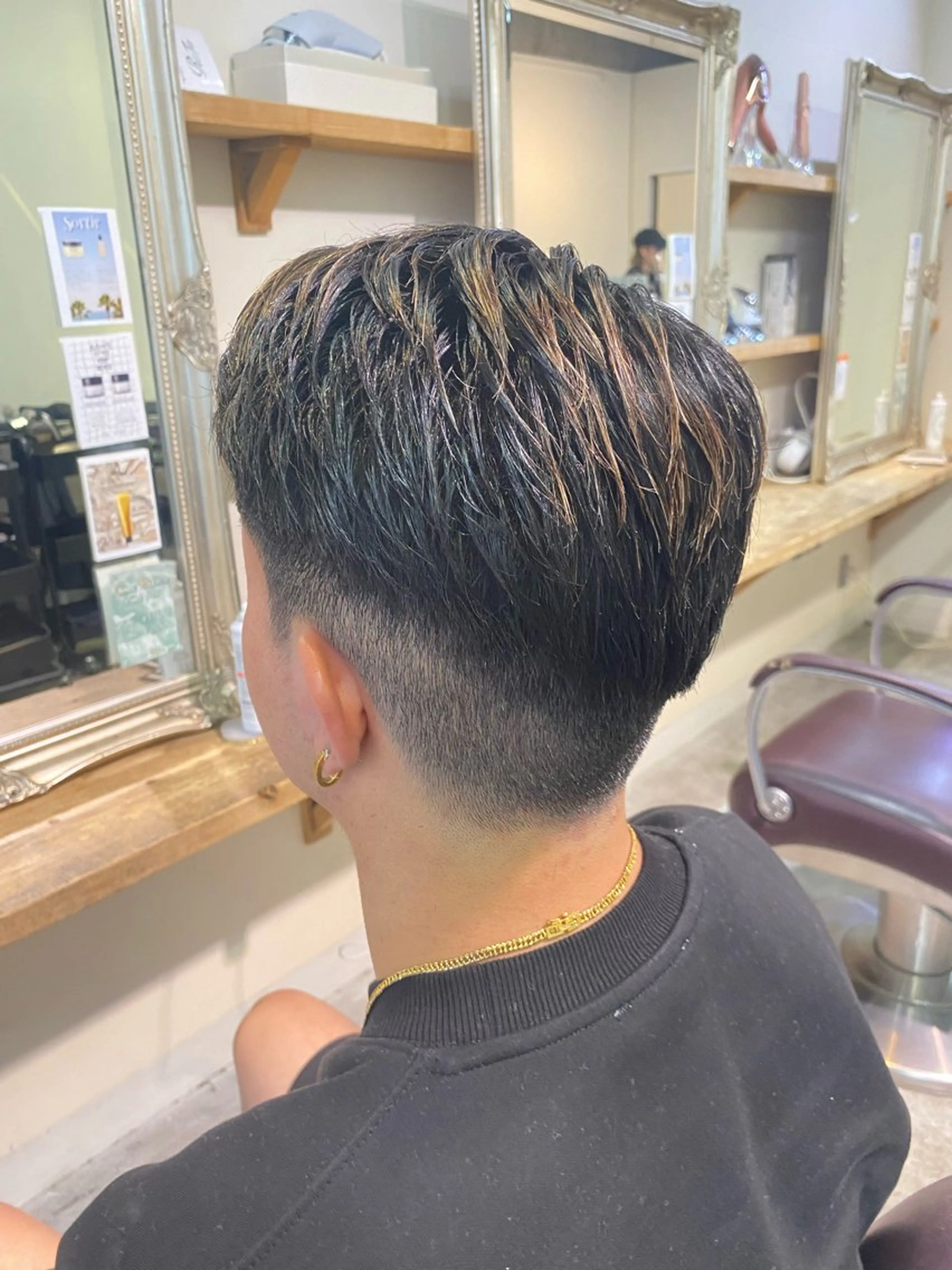 ショート メンズ パーマ特化/フェザー パーマシャドウ/真生のヘアスタイル