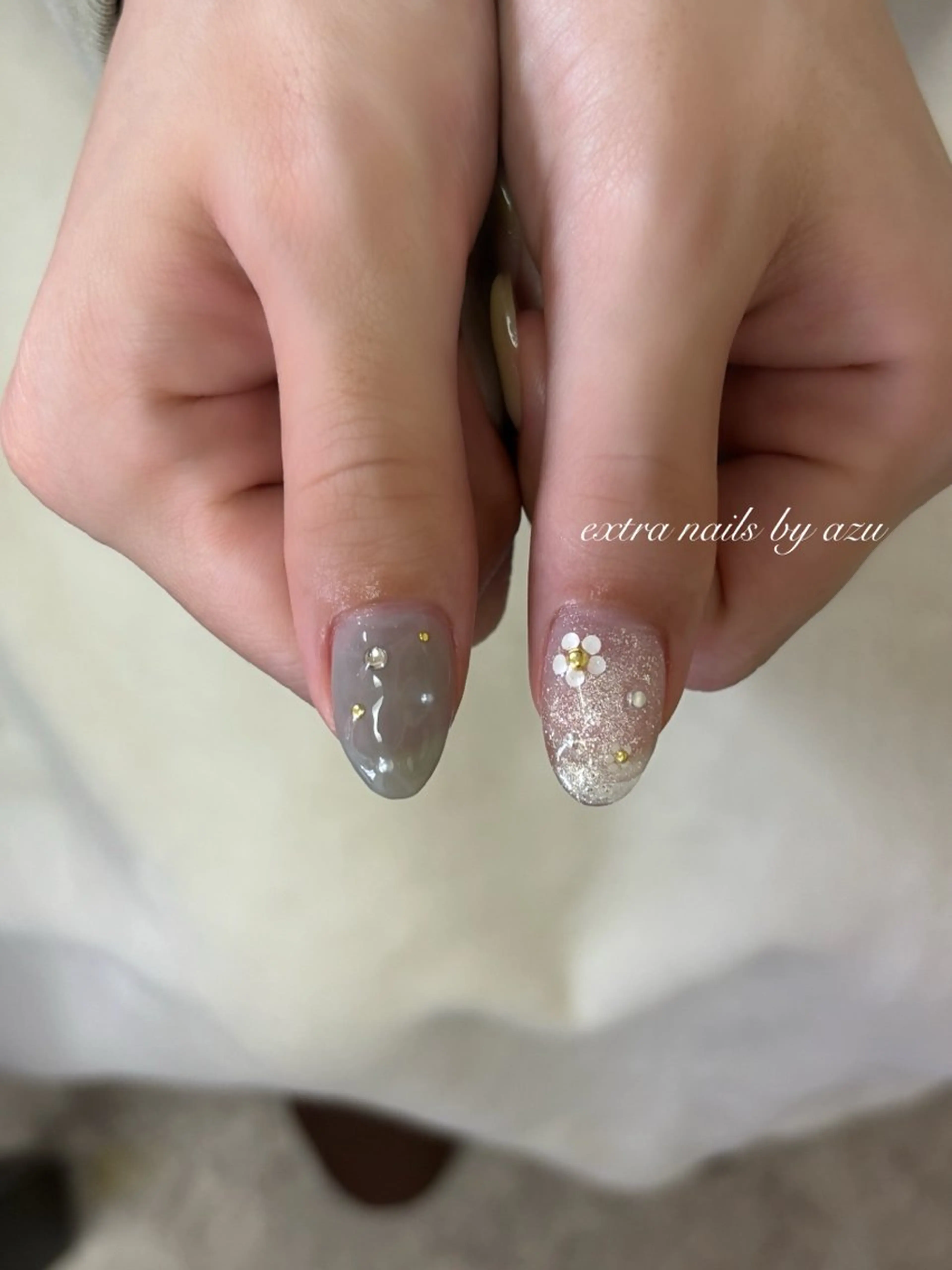 ネイル アートネイル 持ち込み extranails ／lemellaのネイルデザイン