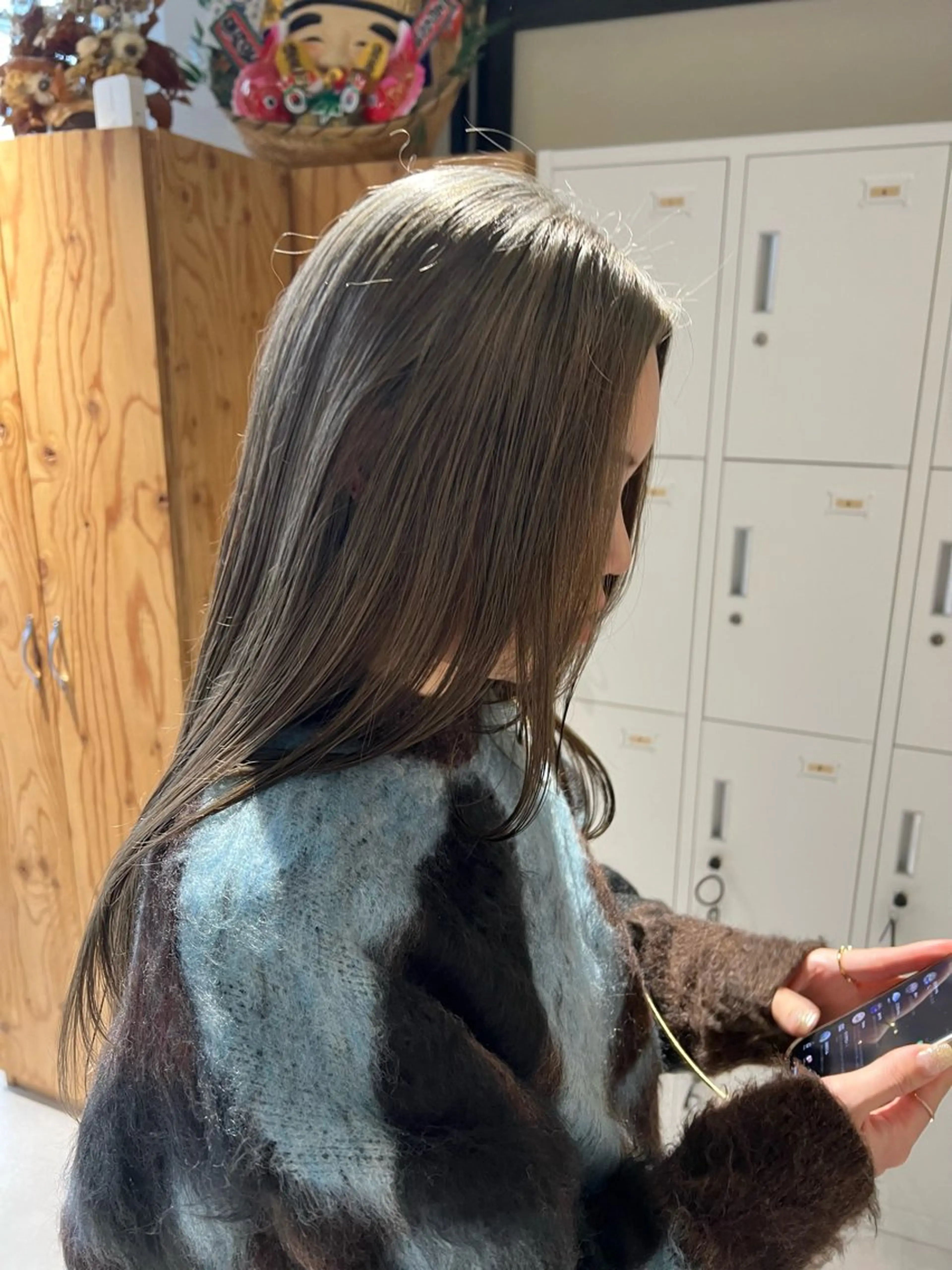 ロング カラー グレージュ attrait 梅田店所属・梅田/ 髪質改善/ 似合わせ/RINKAのヘアスタイル