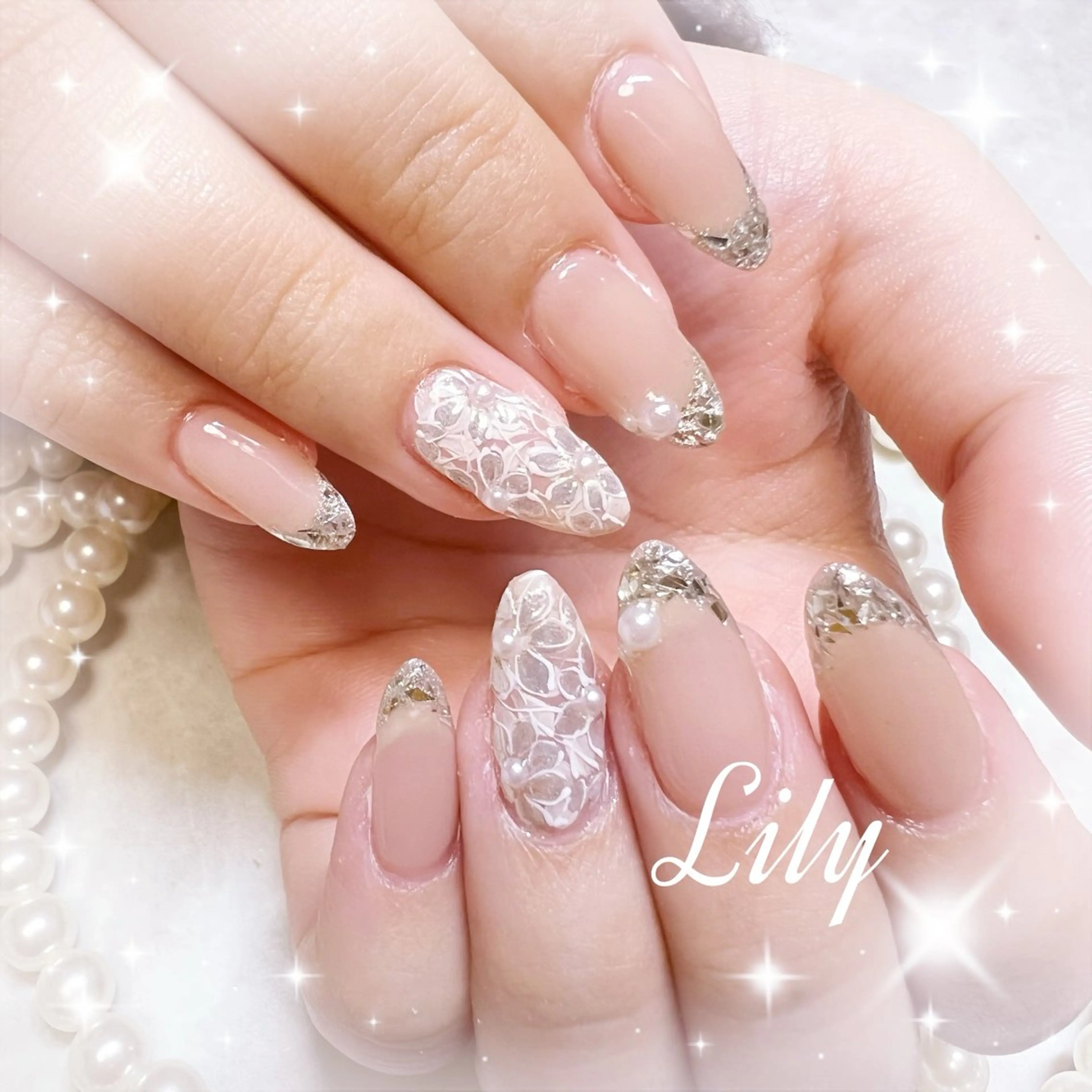 ネイル ハンドネイル Lily*nail 🌻Mii🌻のネイルデザイン