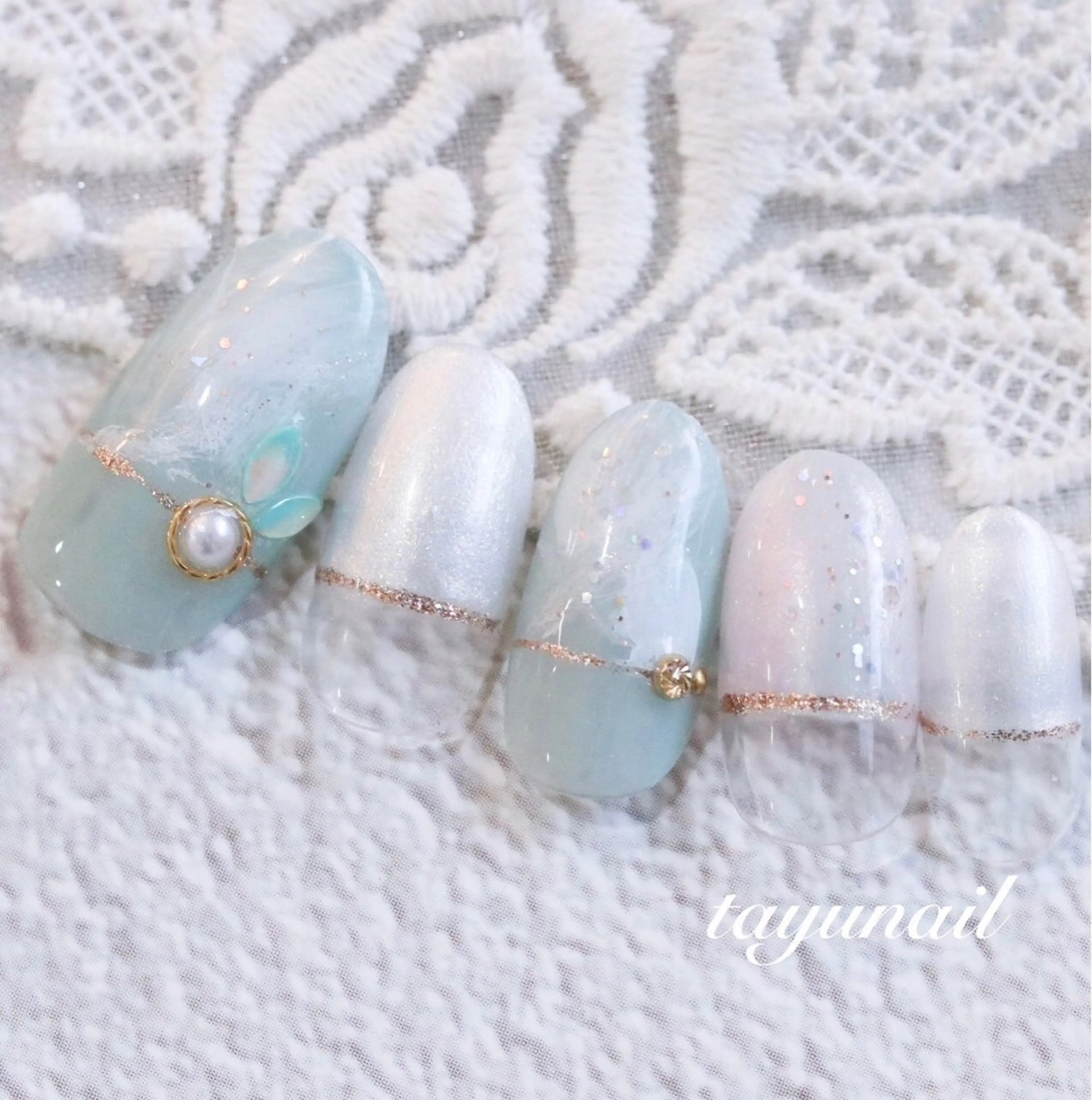 ネイル アートネイル ジェルネイル パラジェル 冬ネイル ネイルサロン 【たゆnail】のネイルデザイン