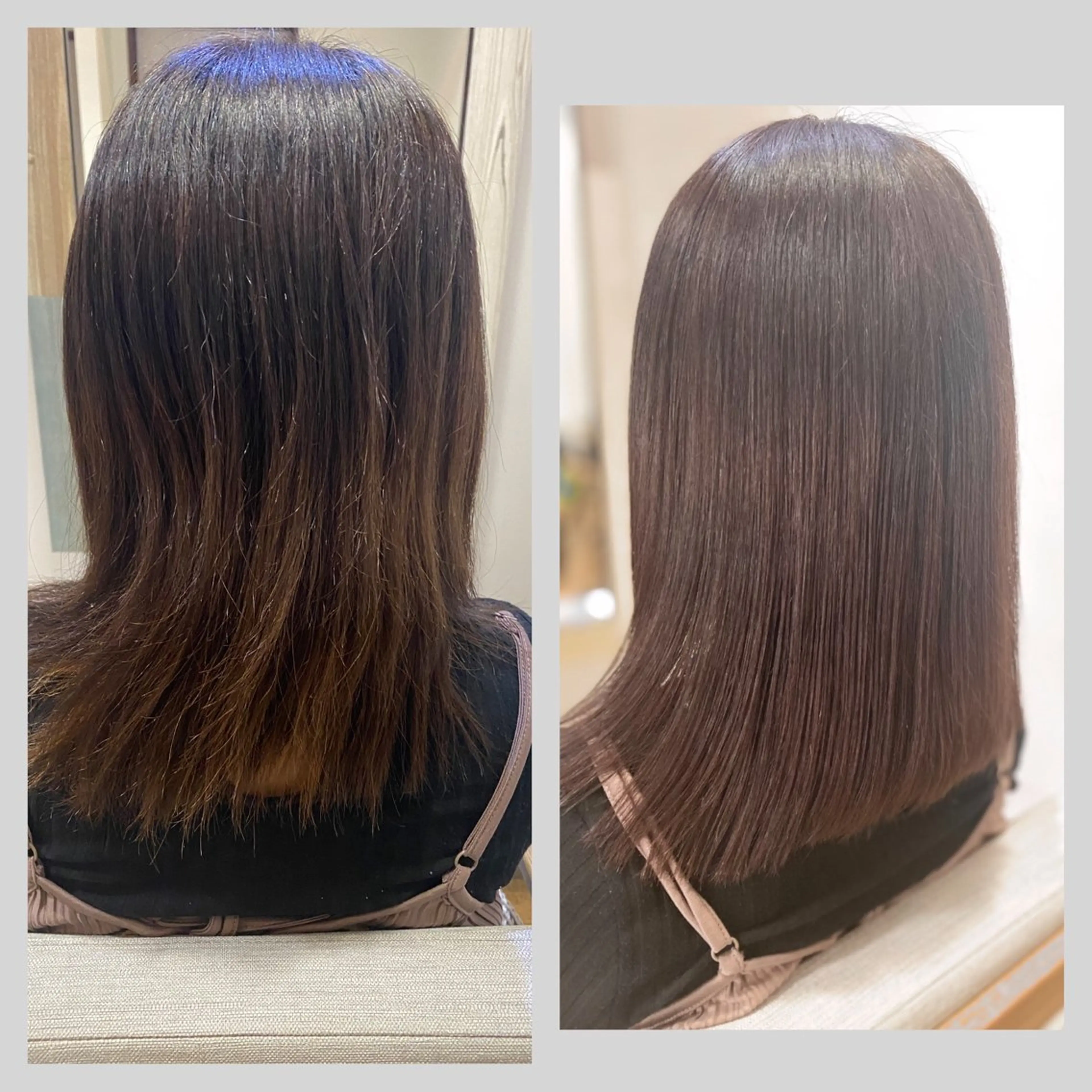 ミディアム カラー ミストバング ベージュカラー ブリーチ  フェイスフレーミング ピンクカラー 佐藤 沙也輝のヘアスタイル