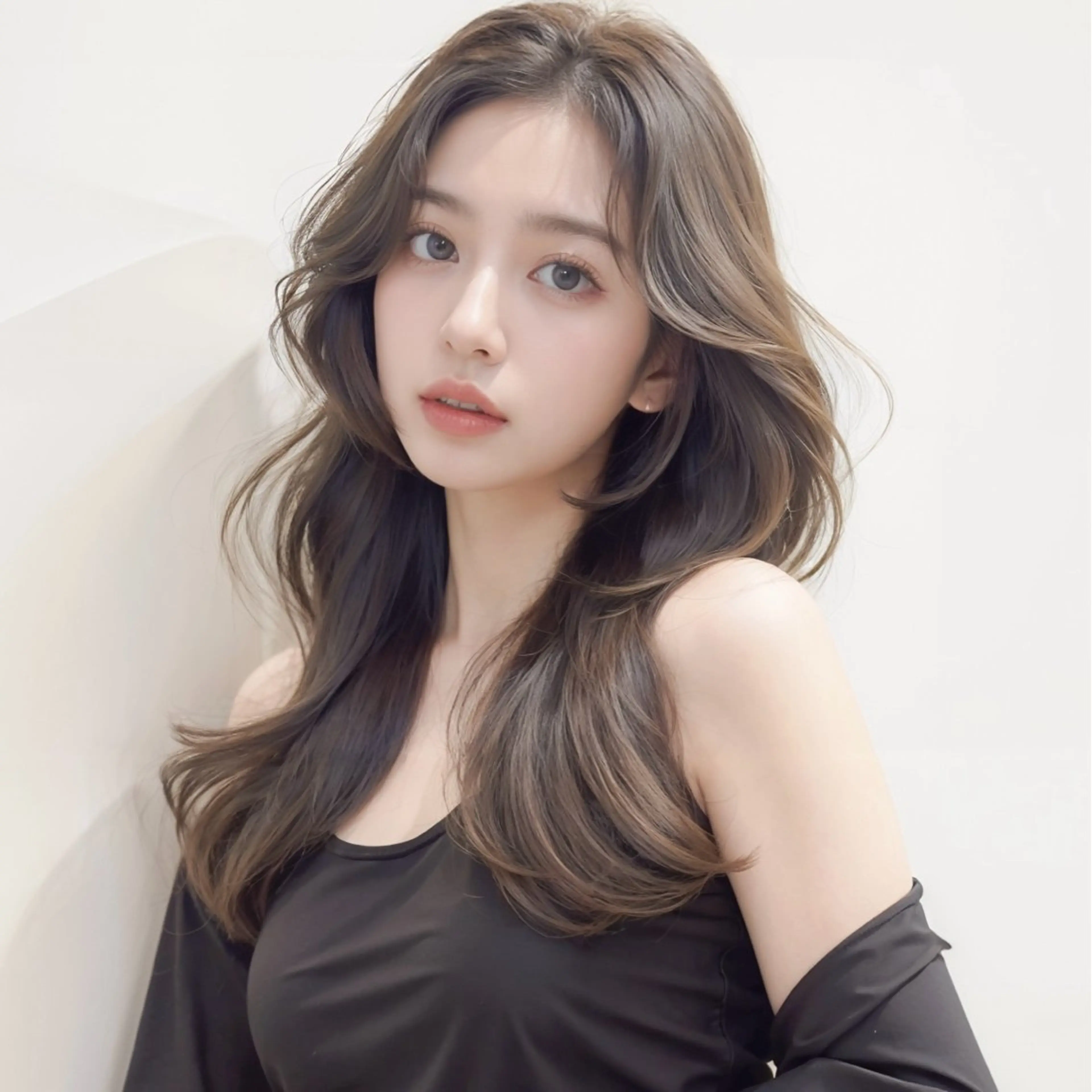 【💕ブリーチなしでも透明感🫧】カット✂️ブリーチなしダブルカラー🌈トリートメント❣️の写真