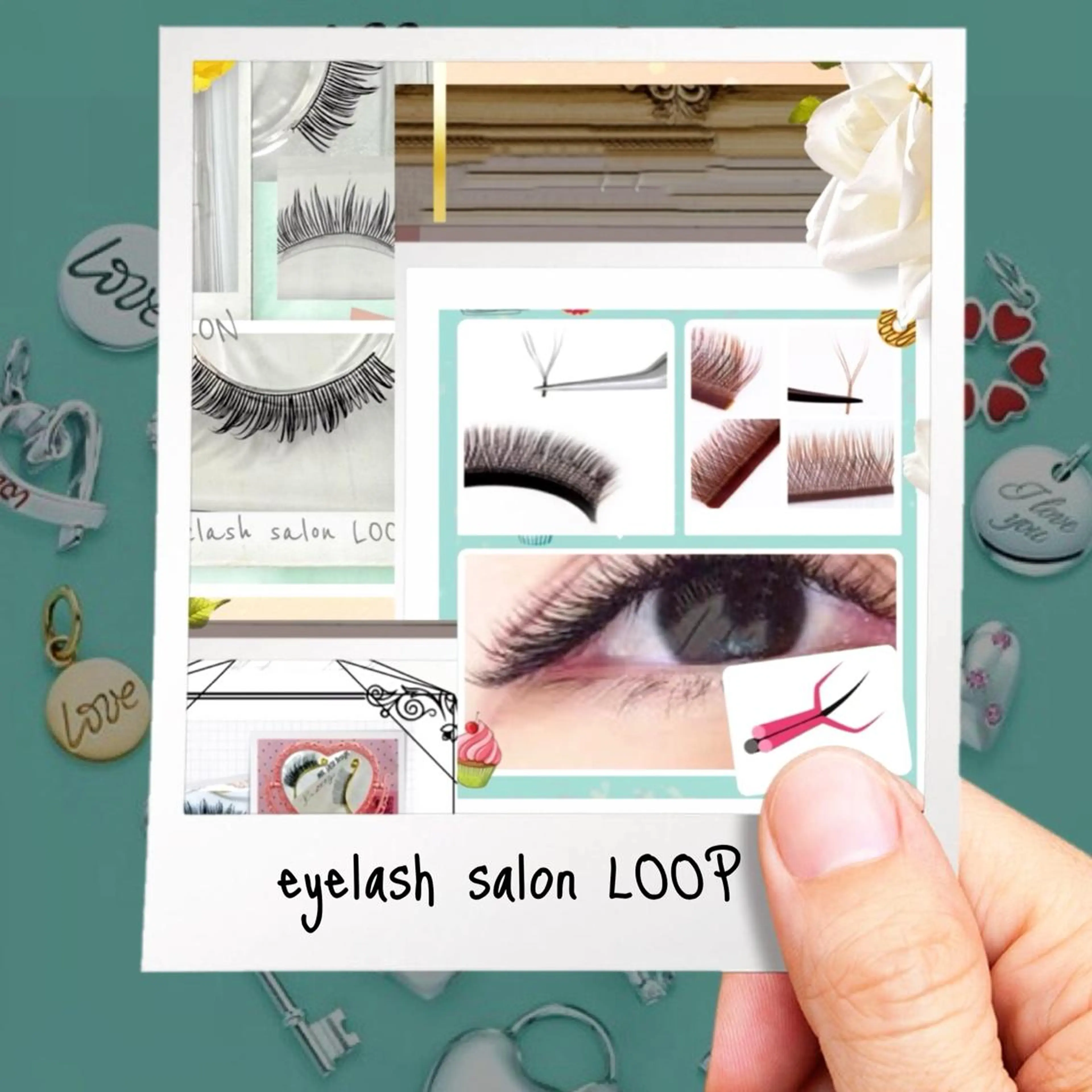 メンズ マツエク・マツパ メンズ韓国風 バインドロック 束感まつ毛 Cカール フラットラッシュ eyelash salonLoopꨄのマツエク・マツパデザイン
