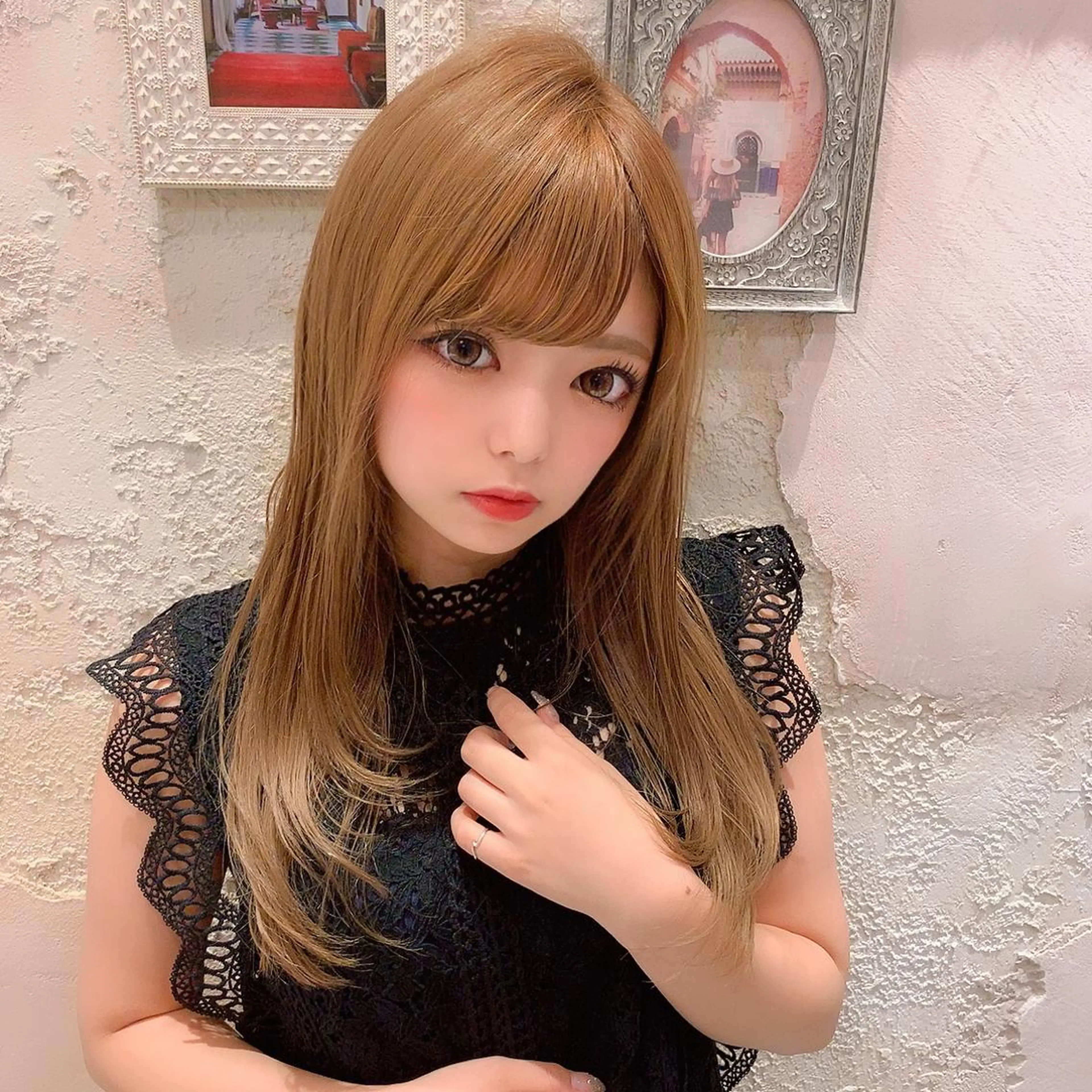 セミロング アッシュ カット ヘアカラー トリートメント 代表山口ひな 髪質改善のプロのヘアスタイル