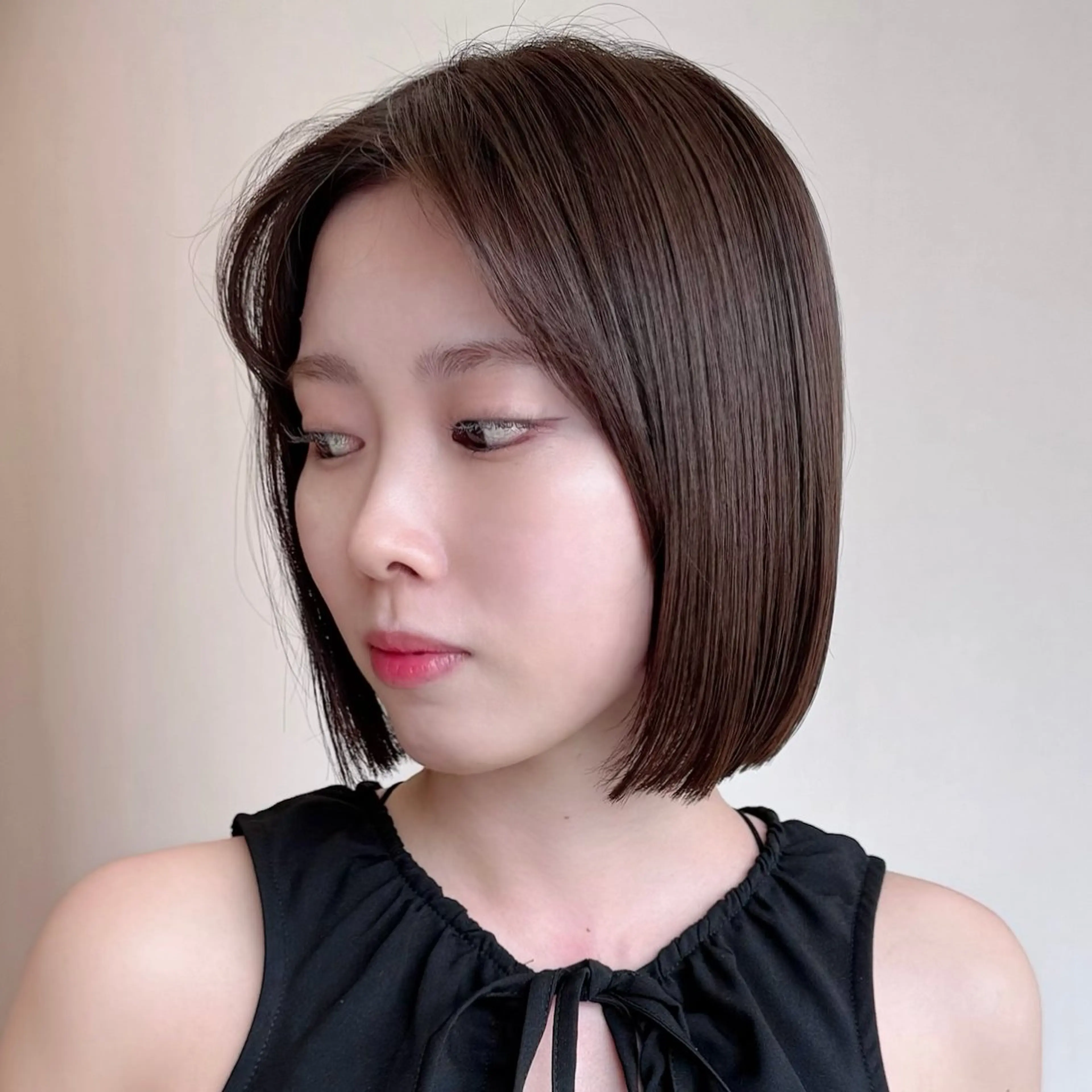 🟧 【もっと可愛く✨】カット+カラー （フル）/〈ショート・ボブ・レイヤー・韓国〉の写真