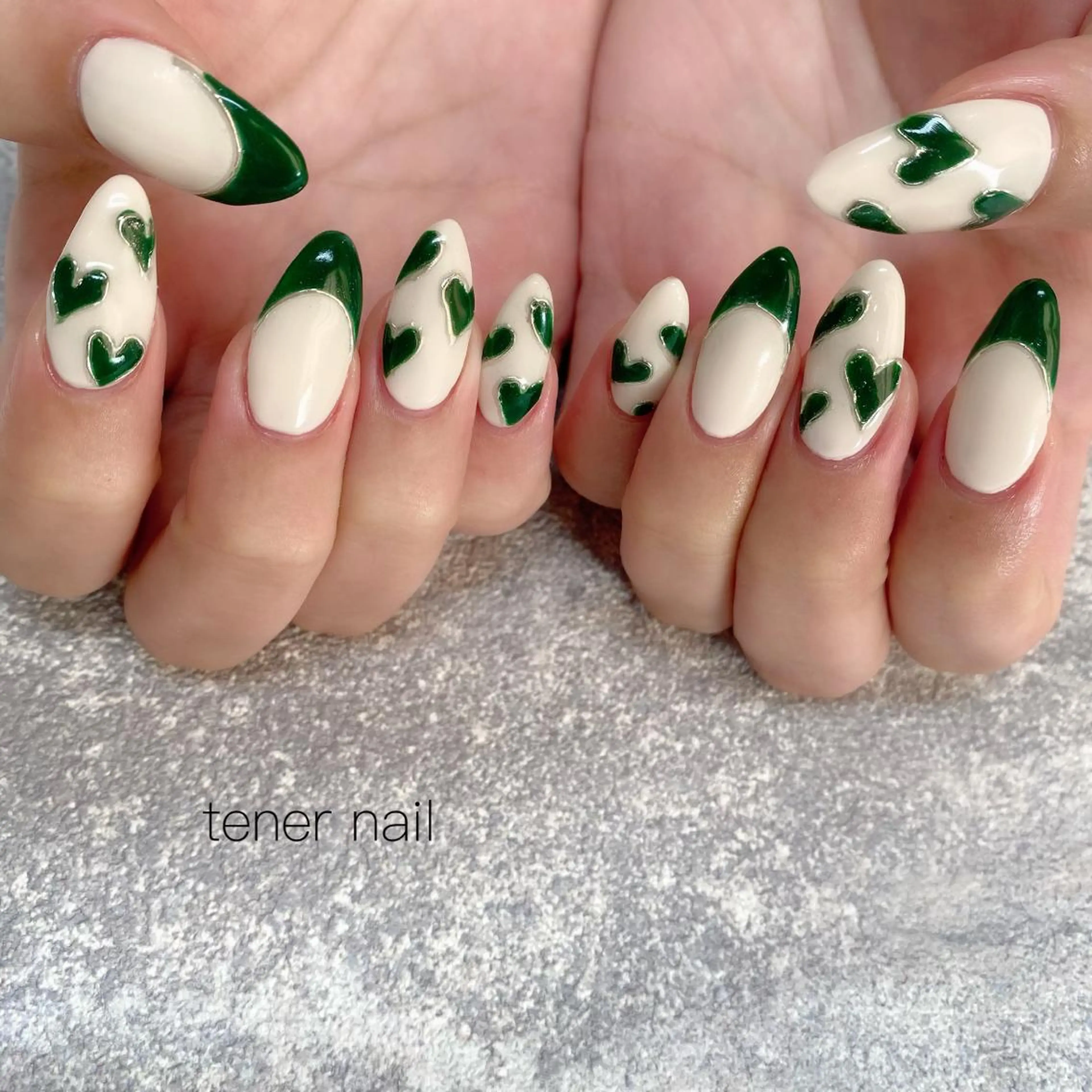 ネイル ハート テネルネイル tener nailのネイルデザイン