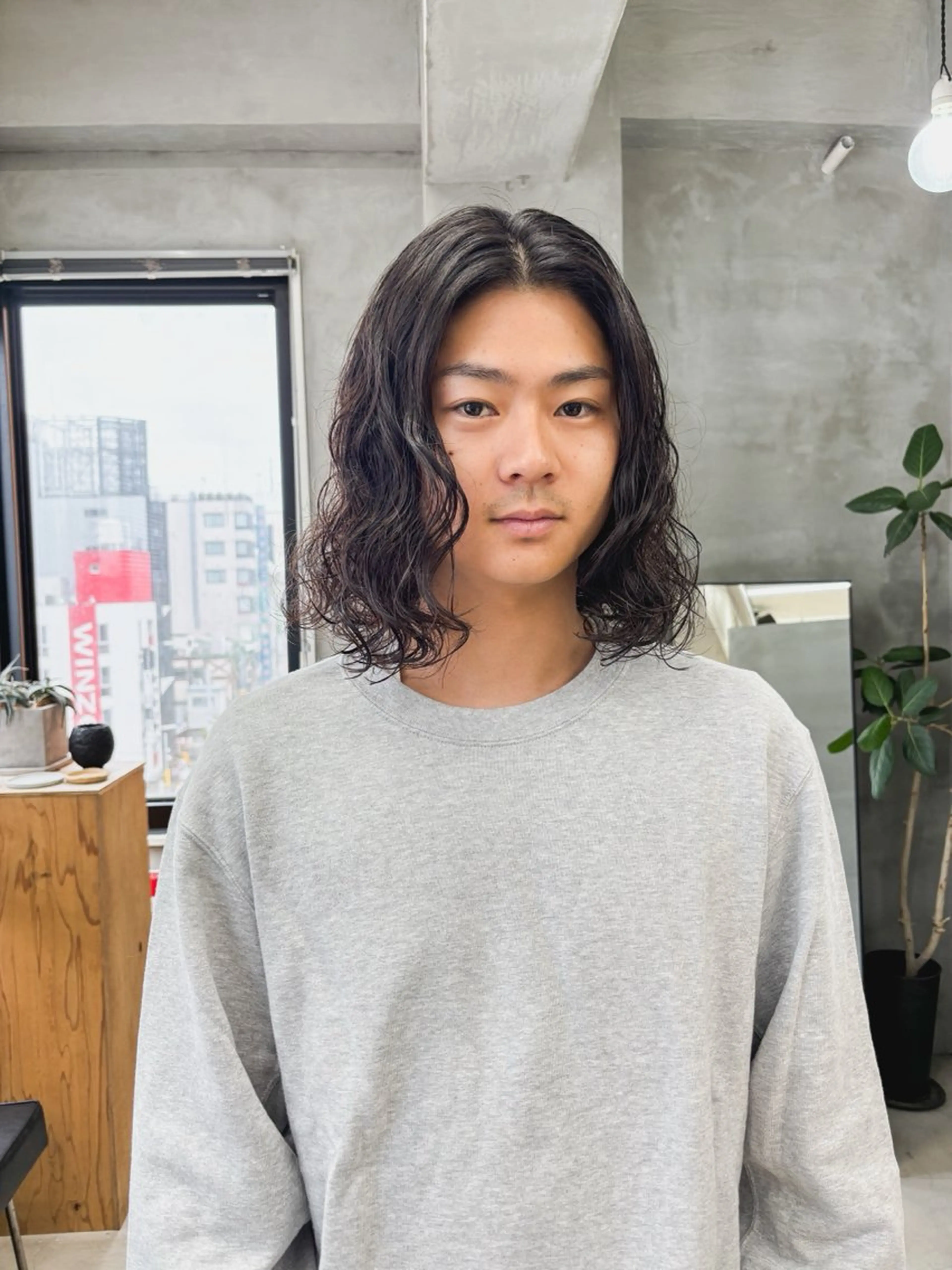 メンズ カット パーマ 横井伴典　矢場町 メンズパーマ/カットのヘアスタイル