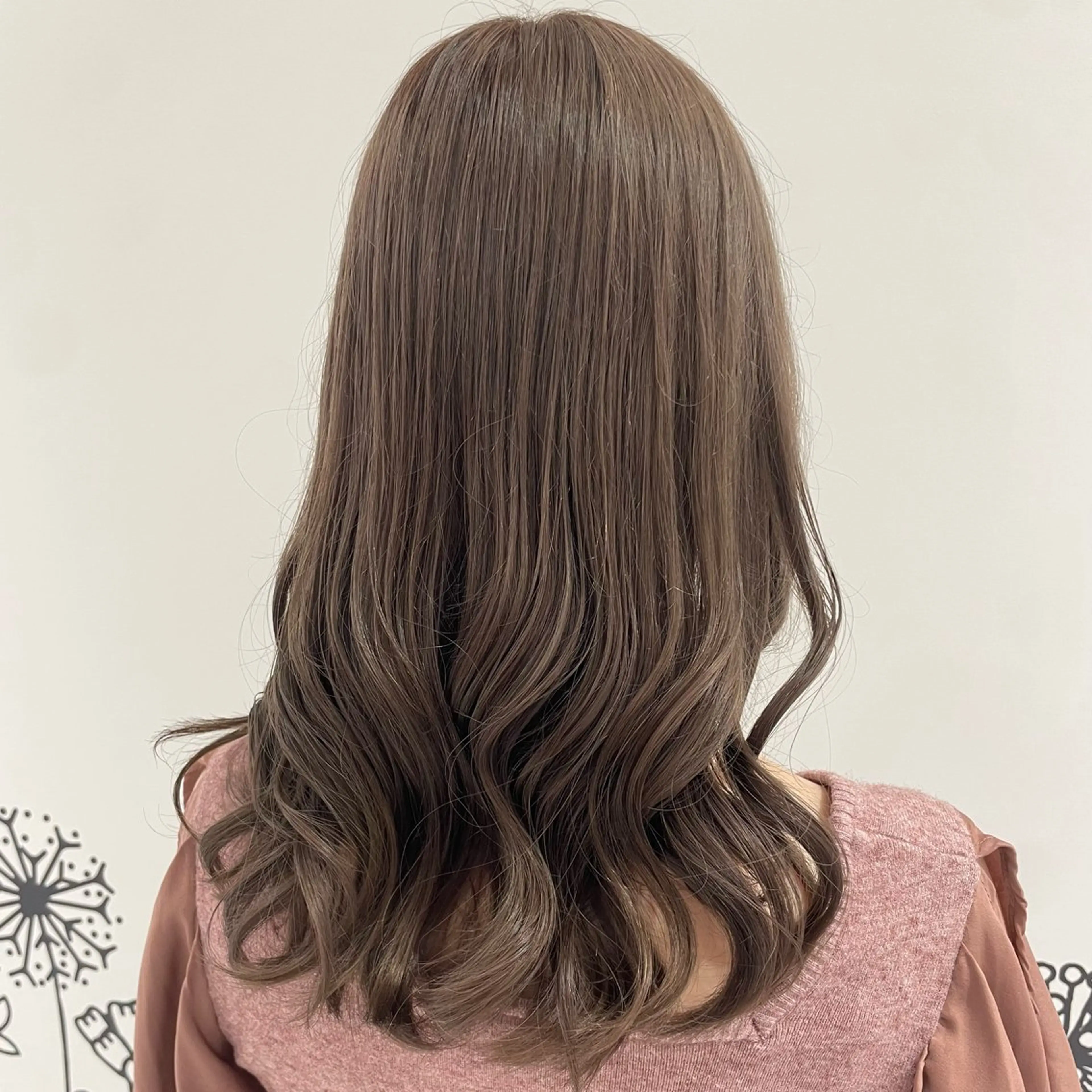 セミロング カラー ベージュカラー ミルクティーベージュ ヘアカラー トリートメント 🎟暖色カラー /アレンジ🎀くるみのヘアスタイル