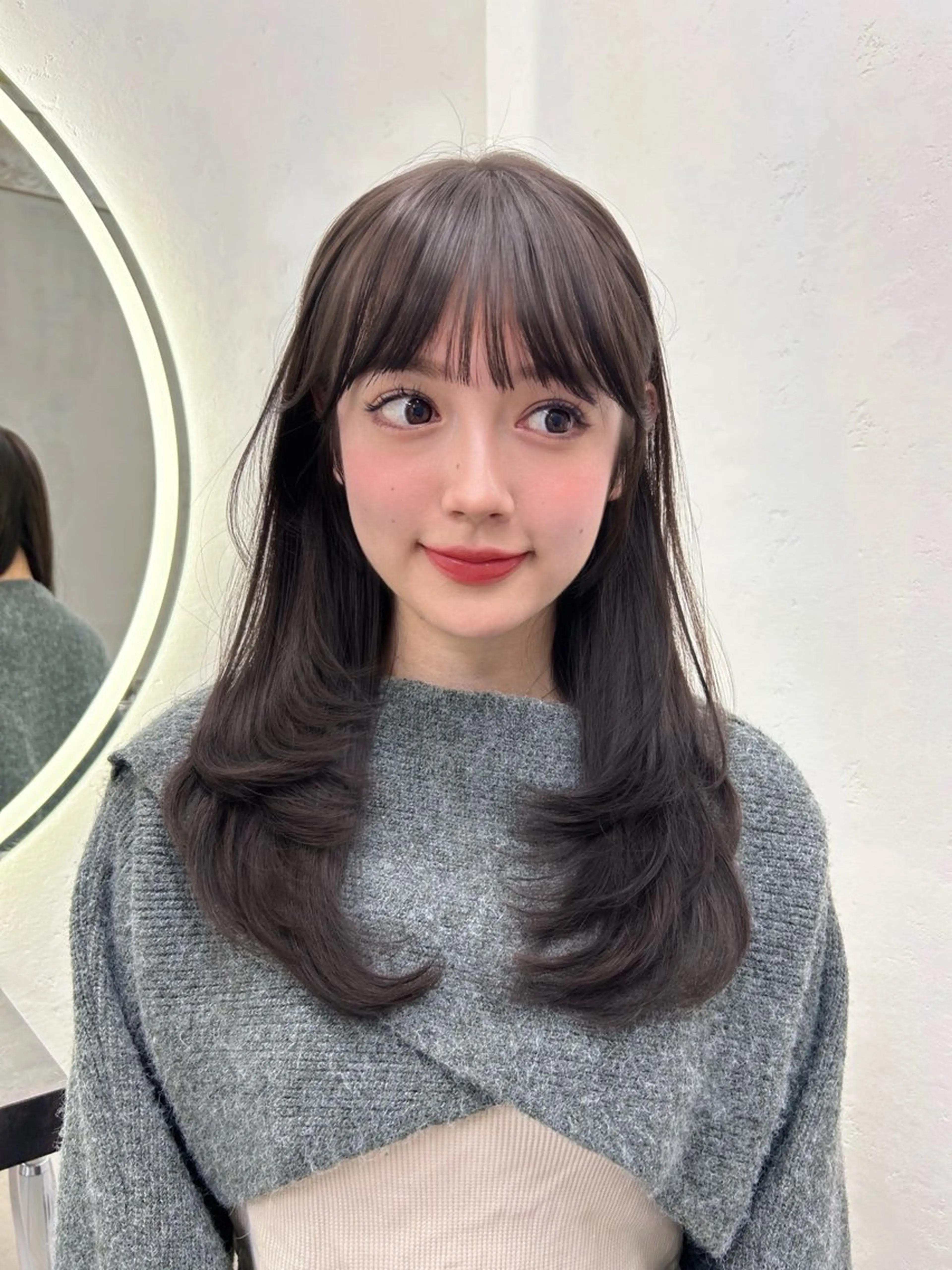 ロング ヘアカラー トリートメント ヘアセット 🌸透明感/レイヤー / 栗林 彩🌸のヘアスタイル