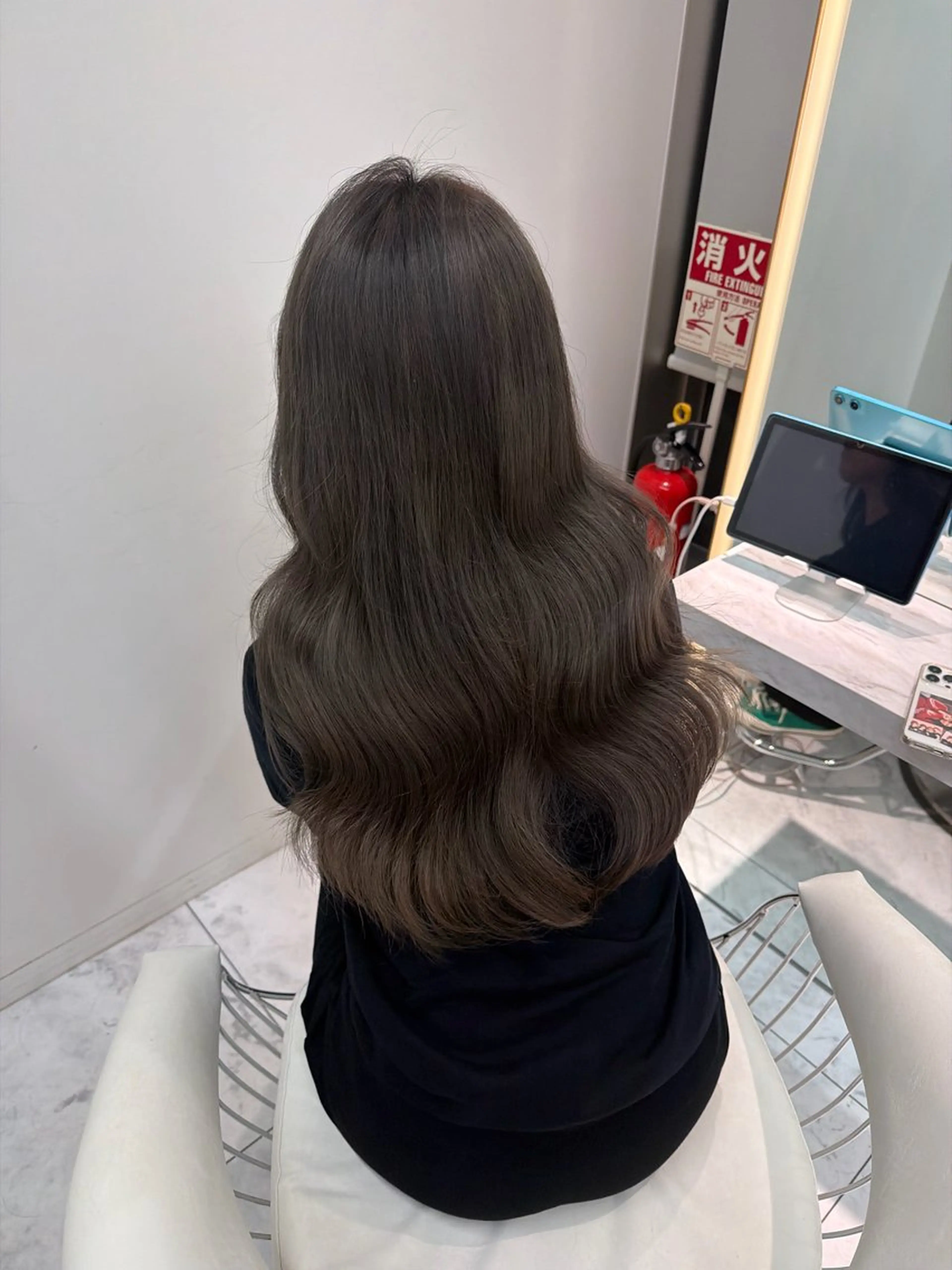 ロング カラー 透明感カラー ann 🥣💕🪽ྀིのヘアスタイル
