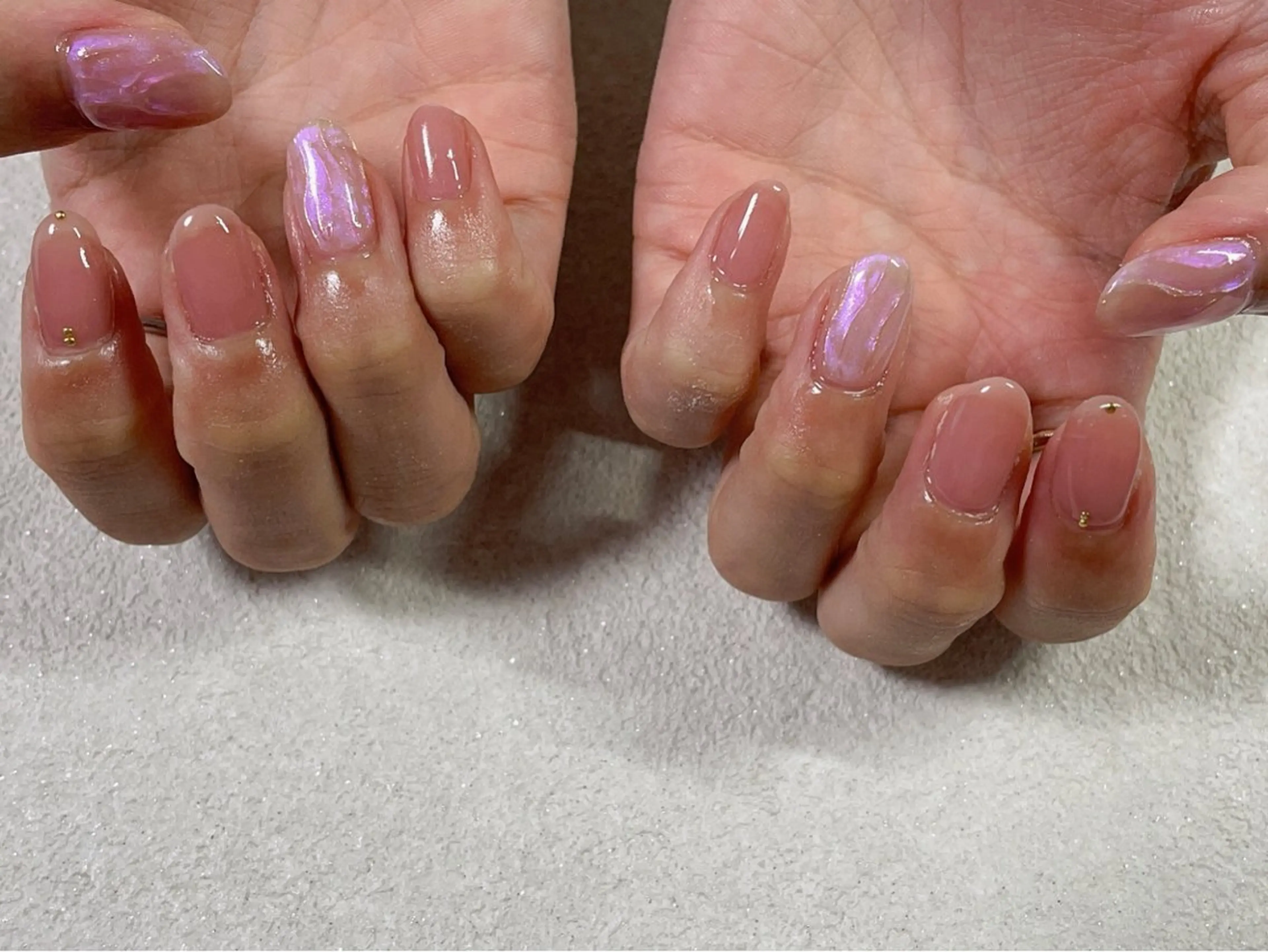 ネイル オーロラネイル フラワーネイル フットネイル フレンチネイル ジェルネイル ハンドネイル kikinail 溝の口のネイルデザイン