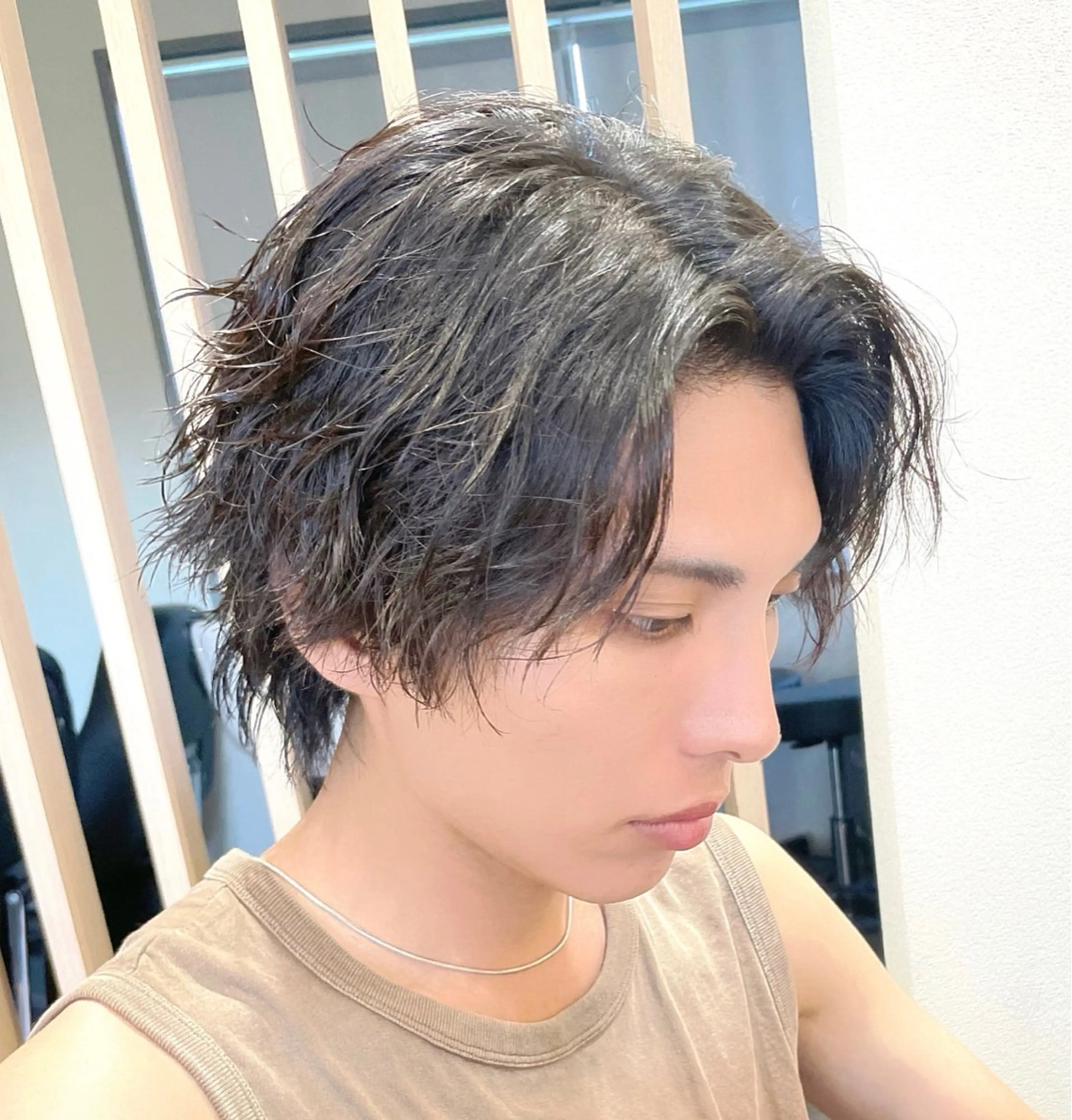 パーマ メンズ カット パーマ 【メンズパーマ】比嘉 啓人のヘアスタイル