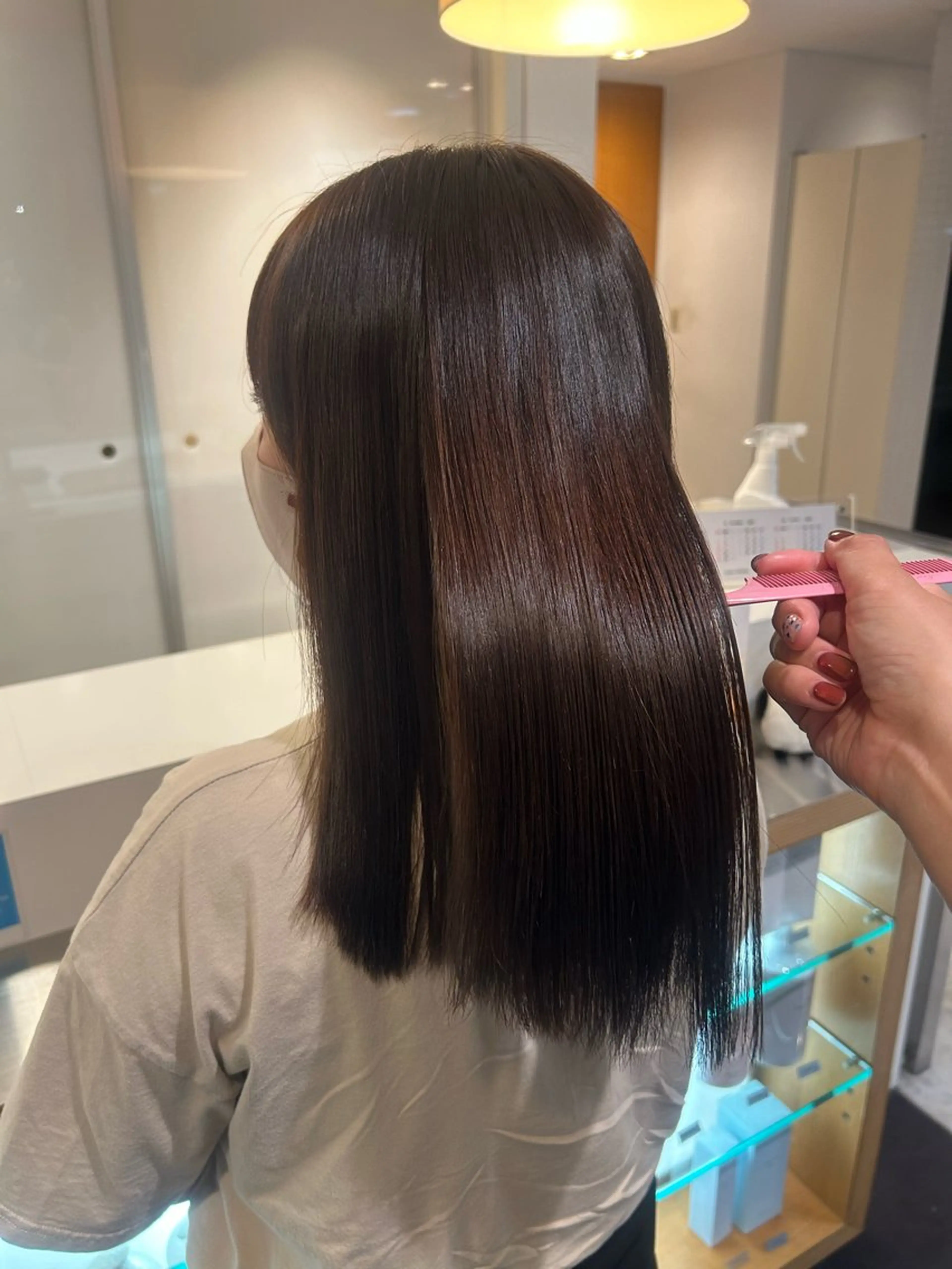 パーマ ストレートパーマ 宮本 果凜のヘアスタイル