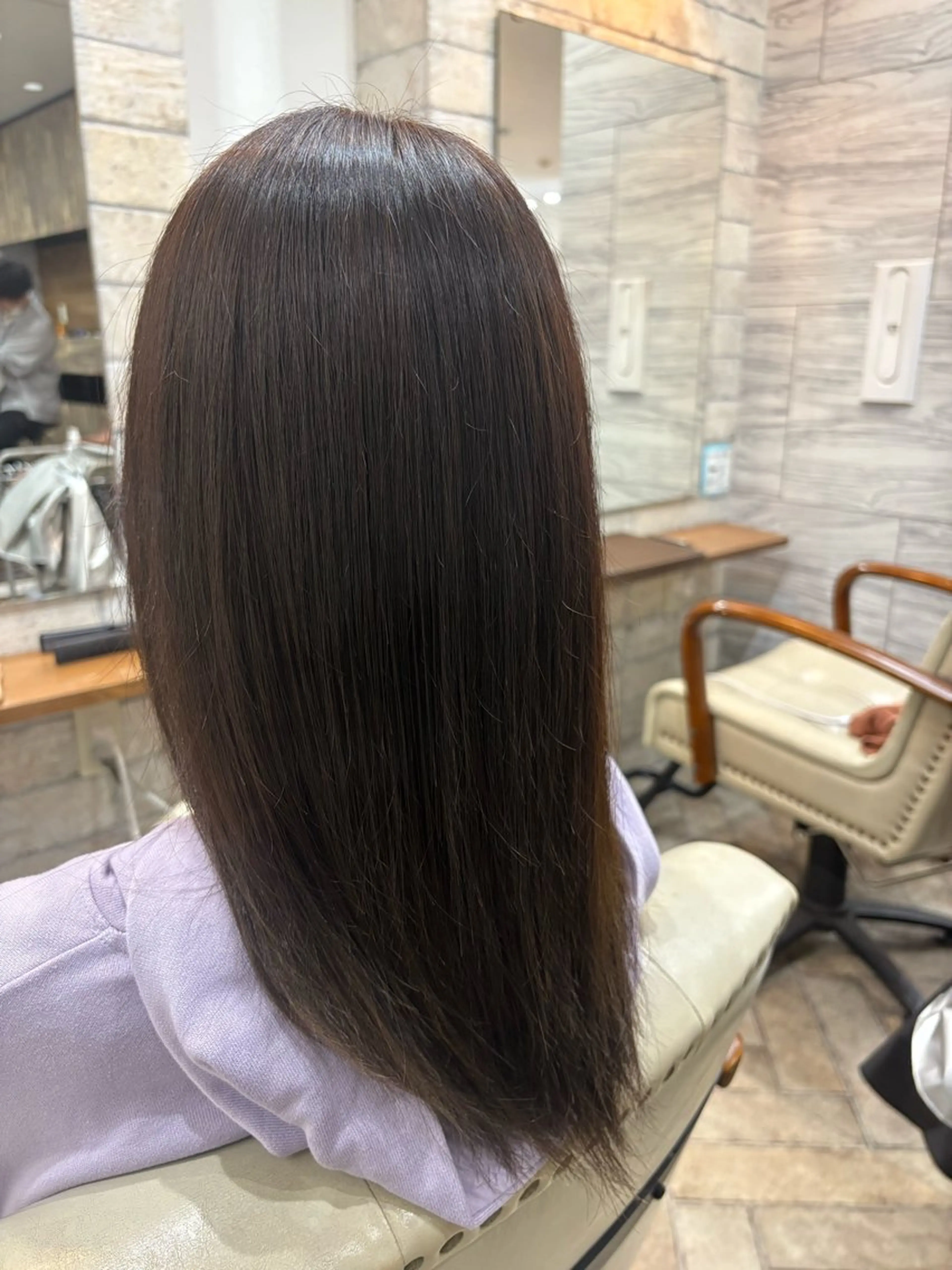 カラー 髪質改善カラー/ 結べるレイヤー/文野のヘアスタイル