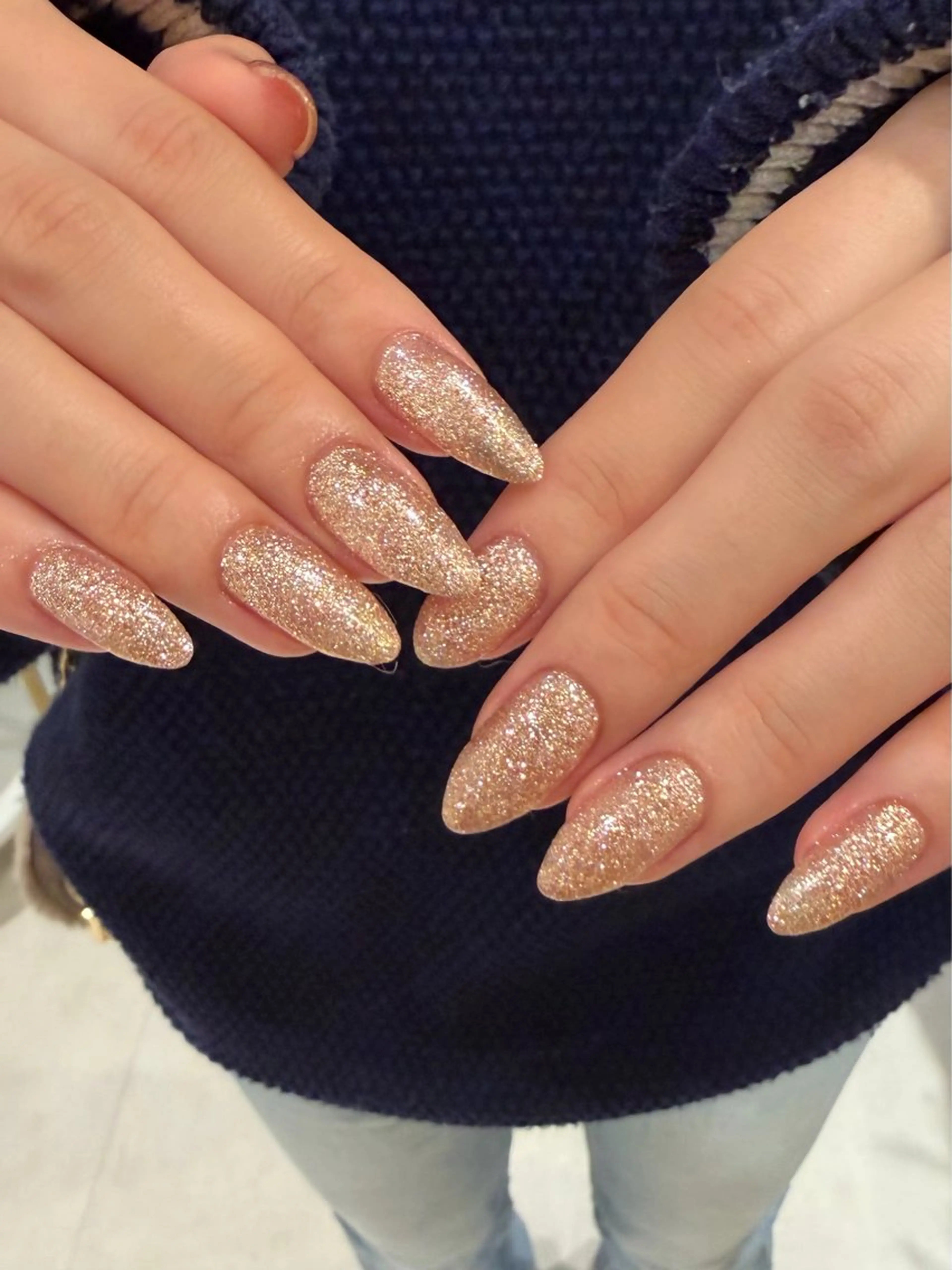 ネイル ゴールド ワンカラーネイル salon madre Sakiのネイルデザイン