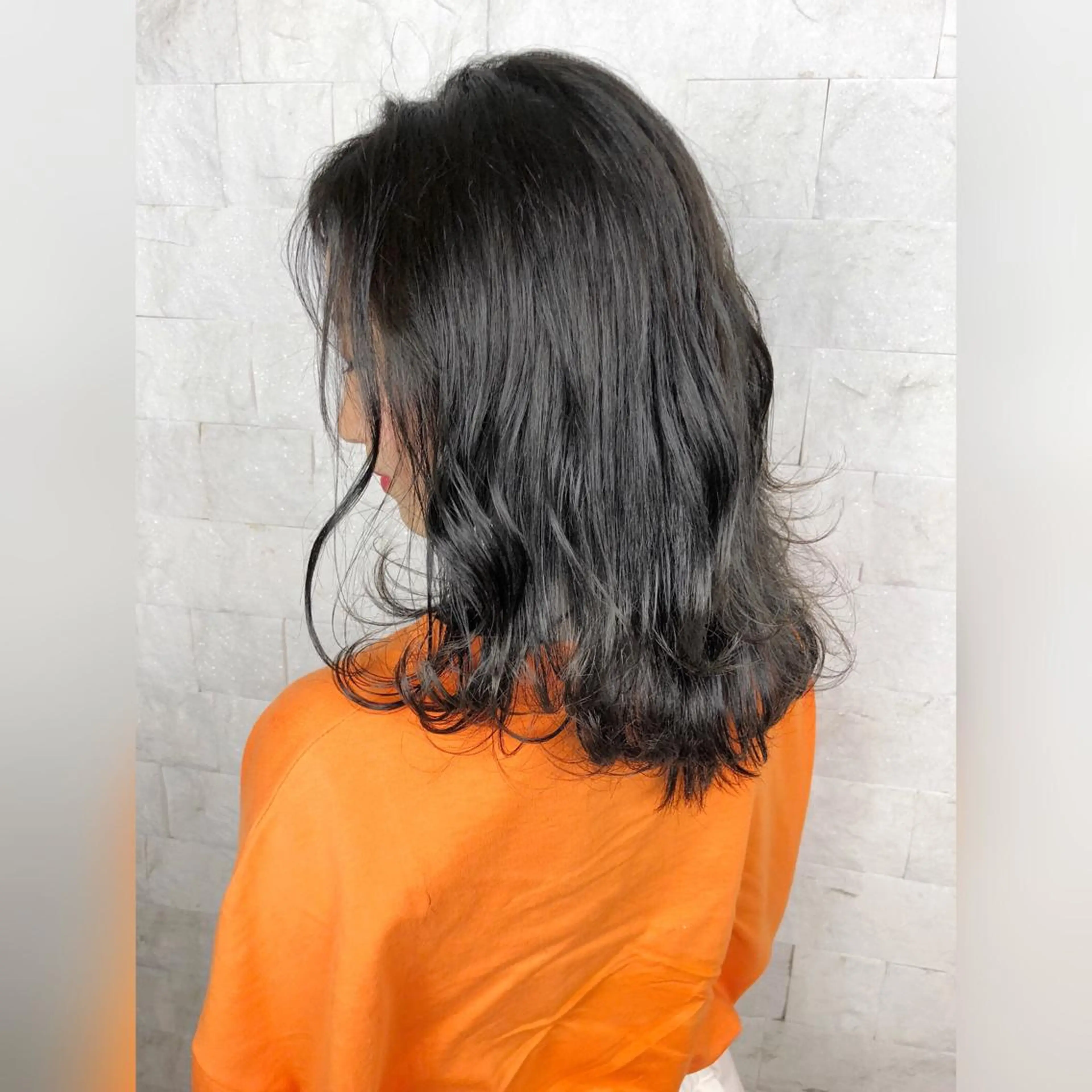 ミディアム 圧倒的美髪ストレート ツダケイタロウのヘアスタイル