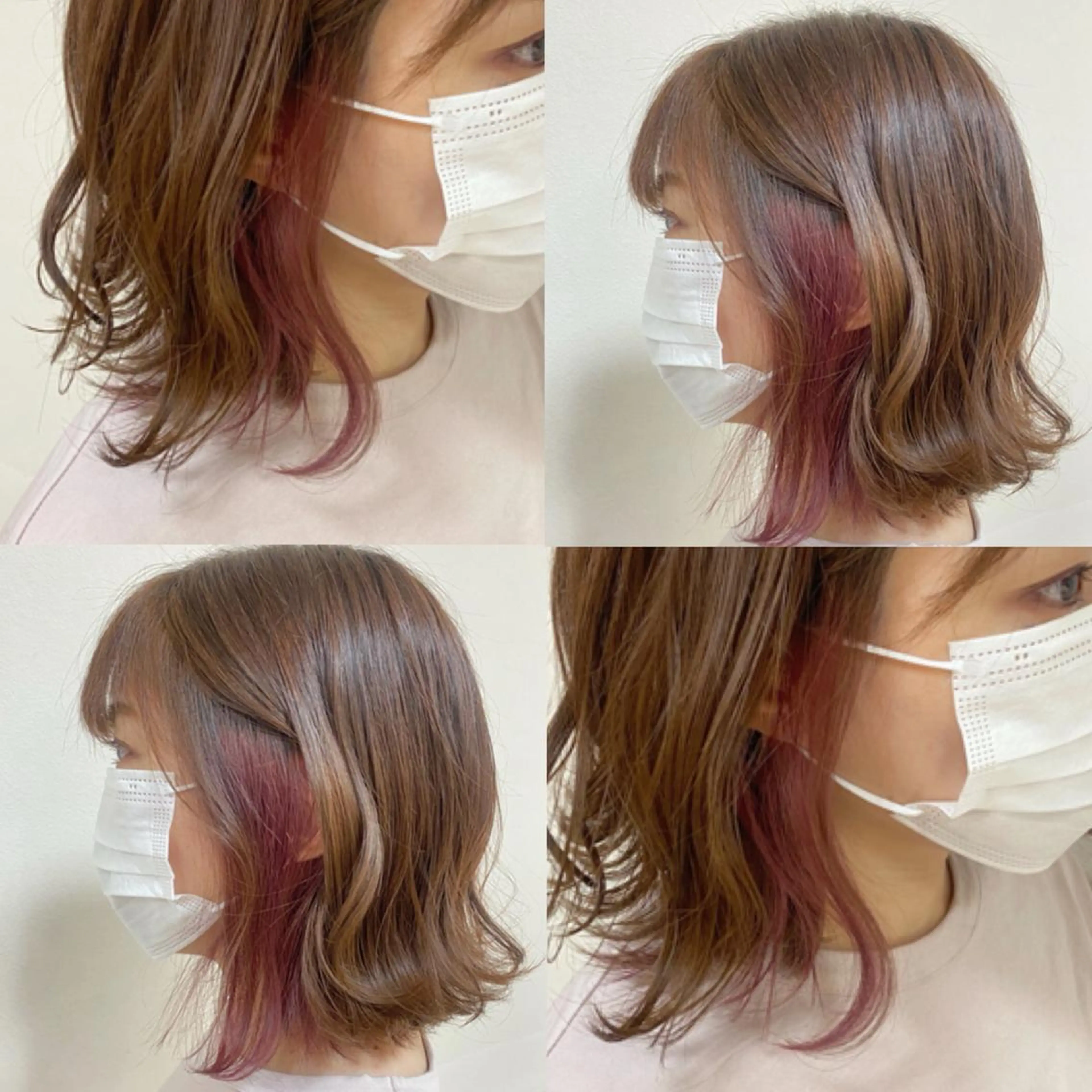 ミディアム カラー ヘアアレンジ 🌈haru🌻 藤沢ハイトーン🌈のヘアスタイル