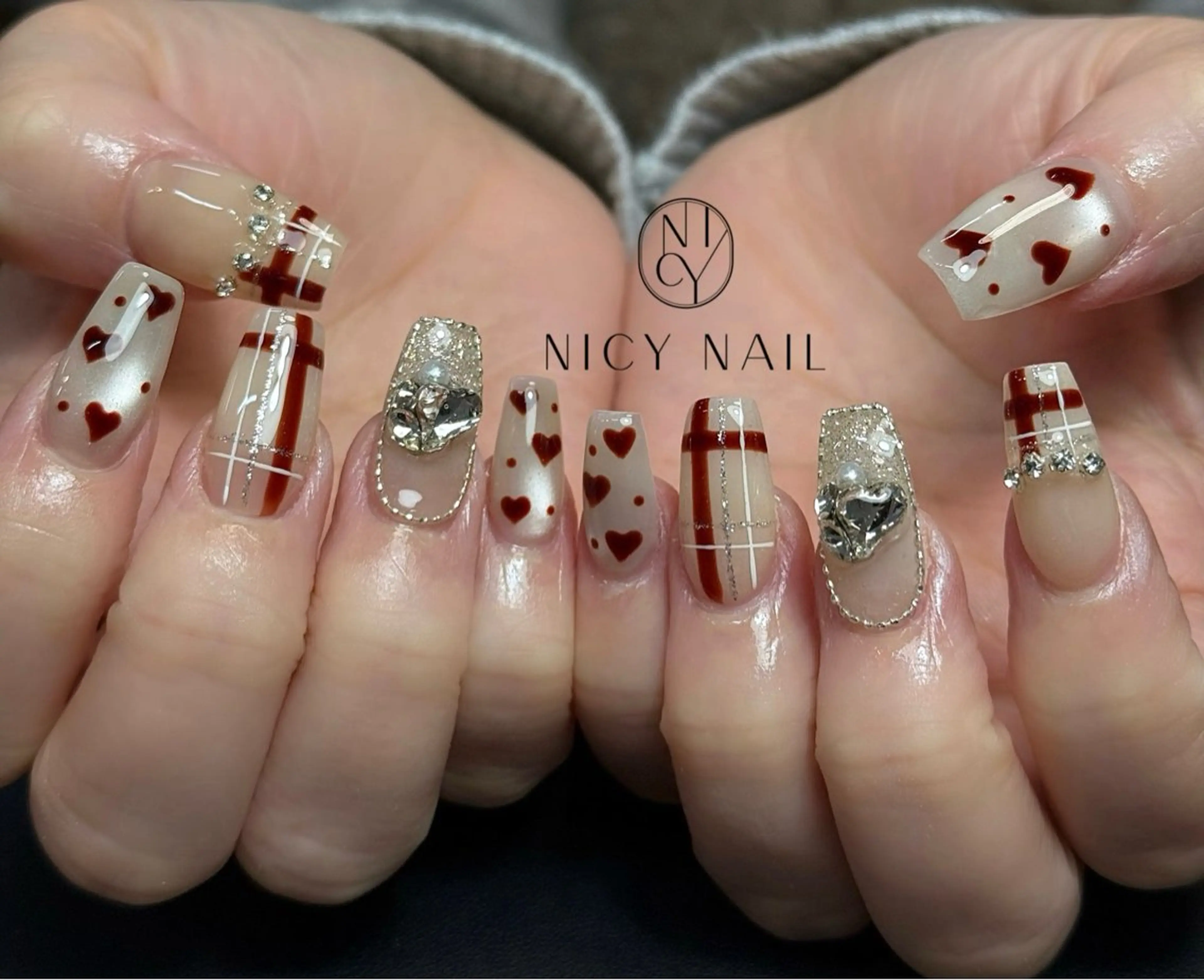 ネイル アートネイル オーロラネイル ブルー チークネイル フットネイル ハンドネイル Anna_ Nicy Nailのネイルデザイン