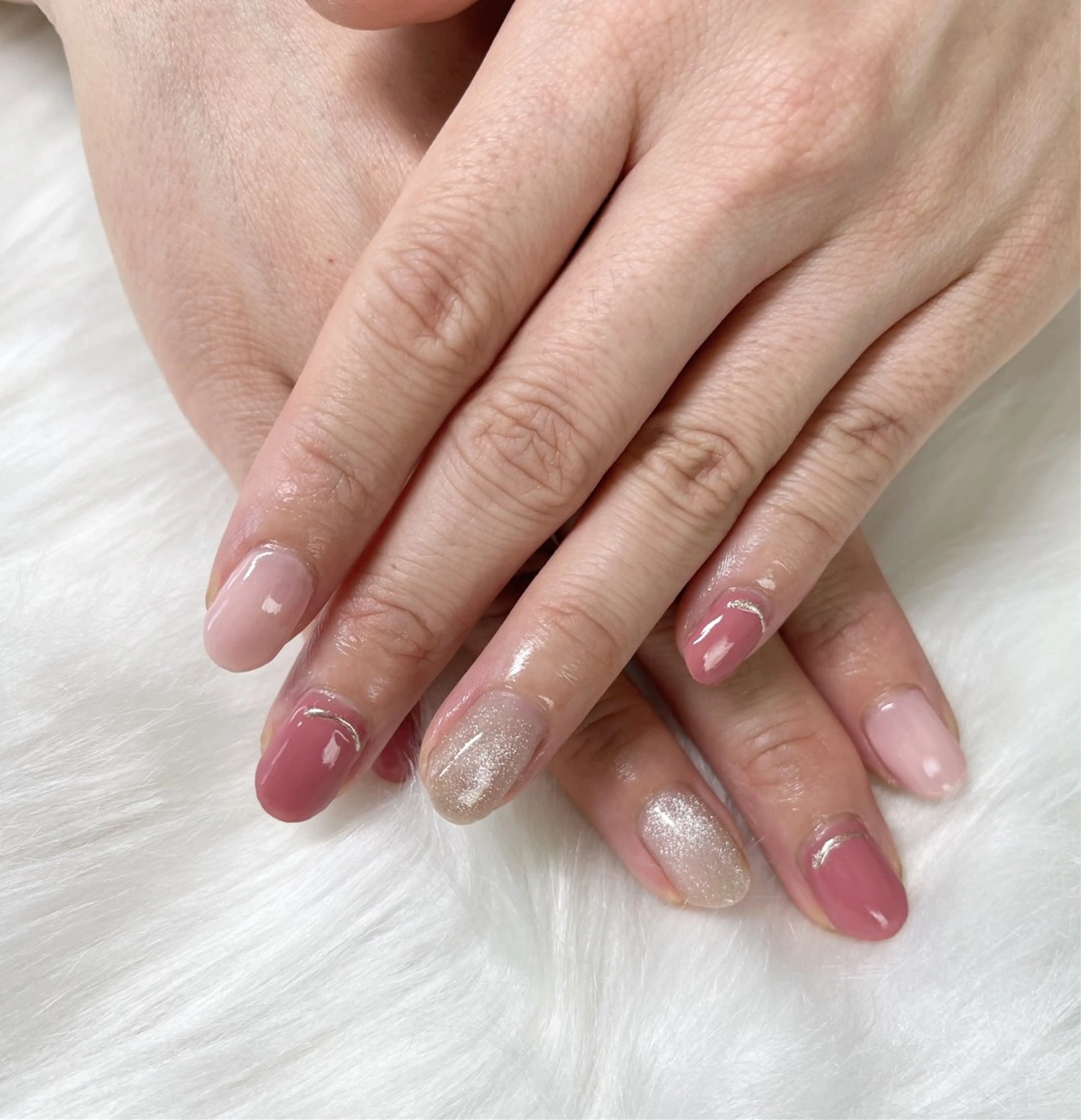 ネイル マグネットネイル ネイルサロン flatのネイルデザイン